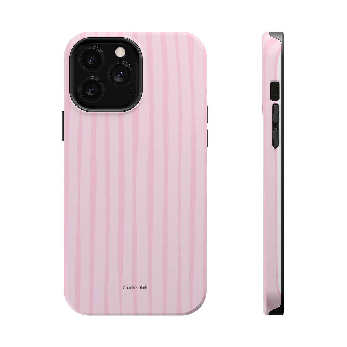 MagSafe pink uneven lines case