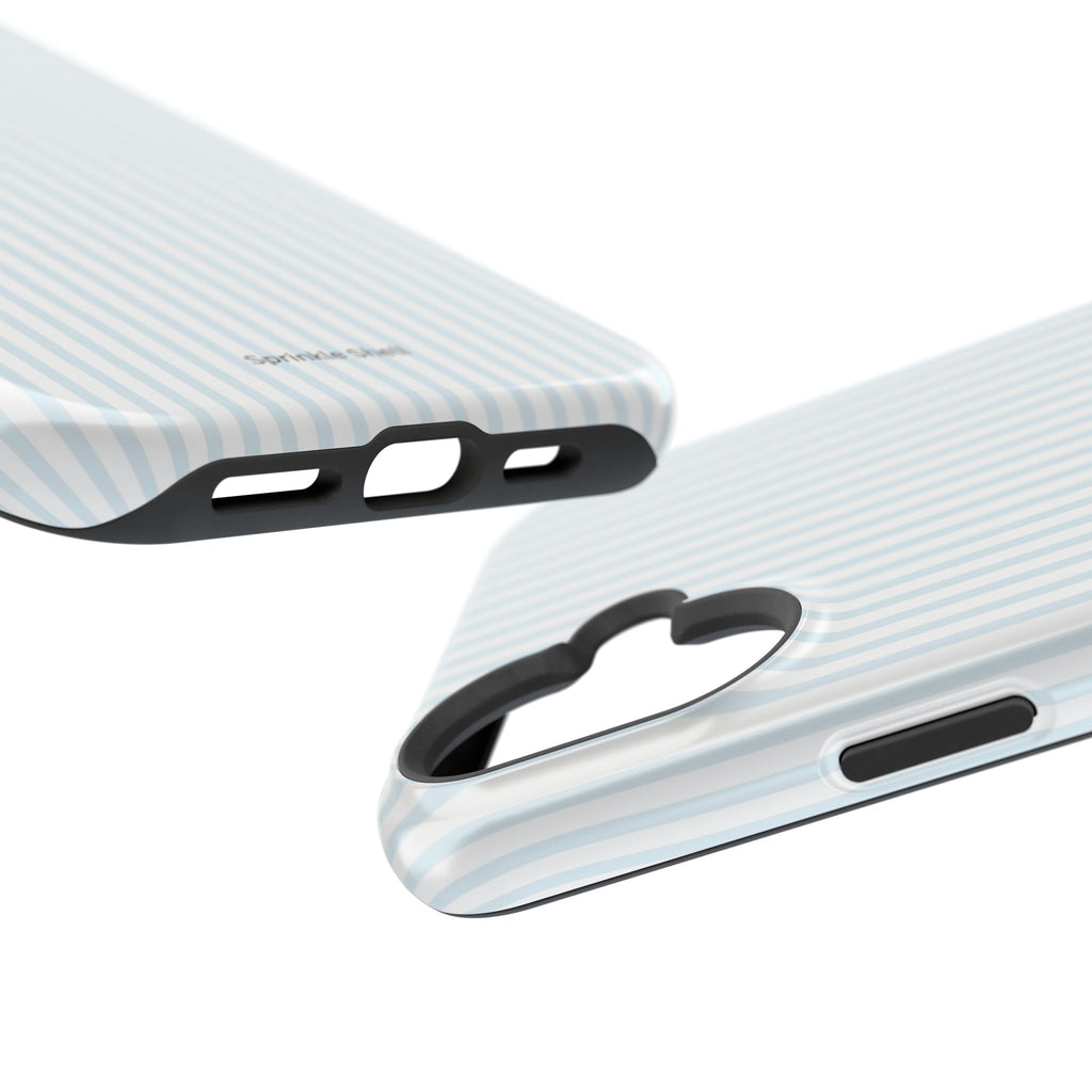 MagSafe light blue stripes iphone case