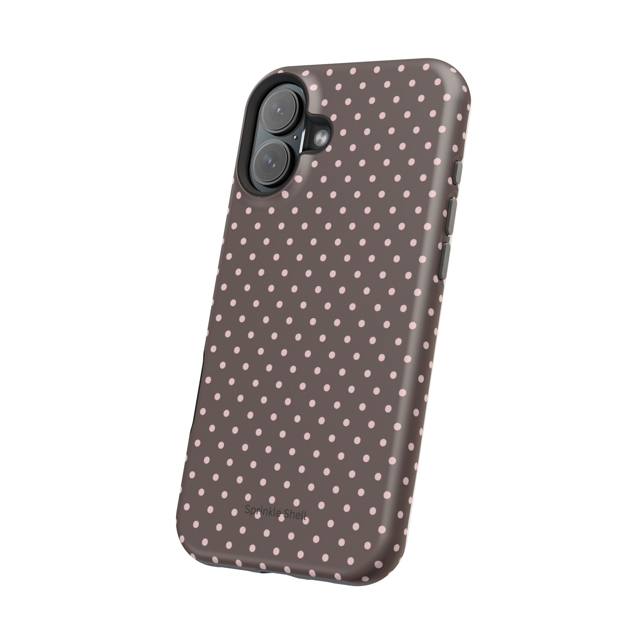MagSafe Brown And Pink Polkadot Iphone Case