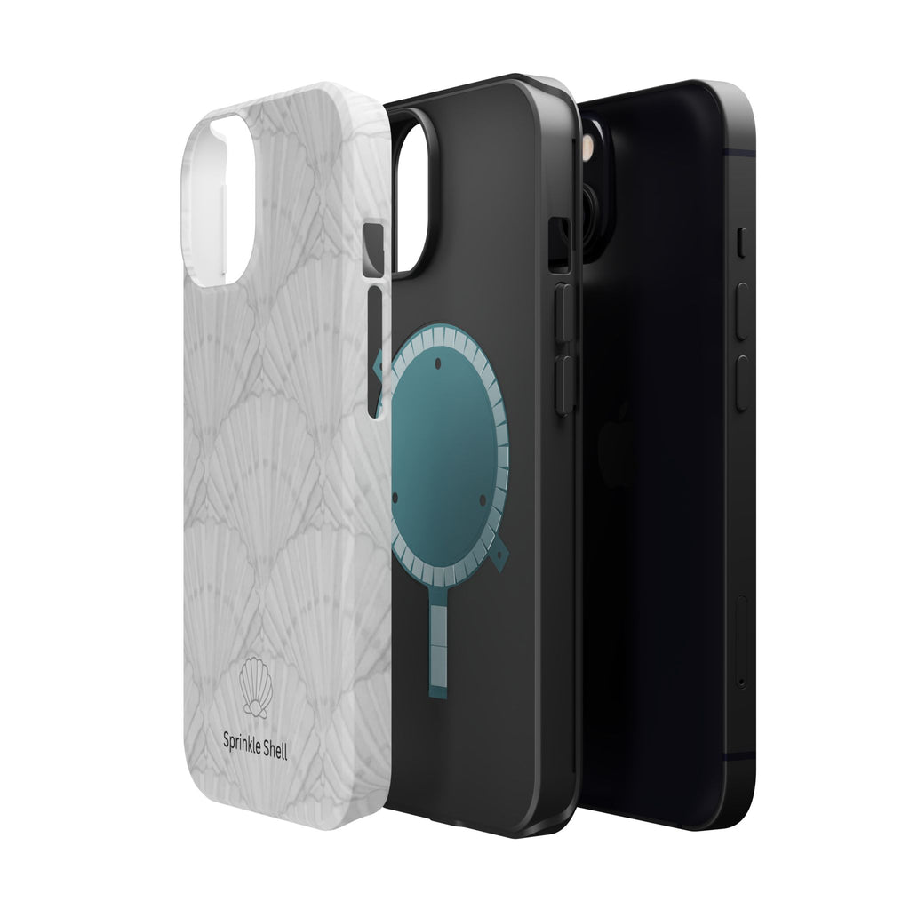 Shell-Pattern Magnetic Impact Phone Case — Protective Modular iPhone Cover
