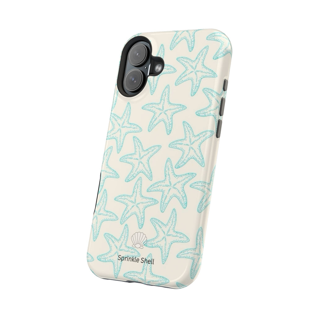 MagSafe teal starfish case