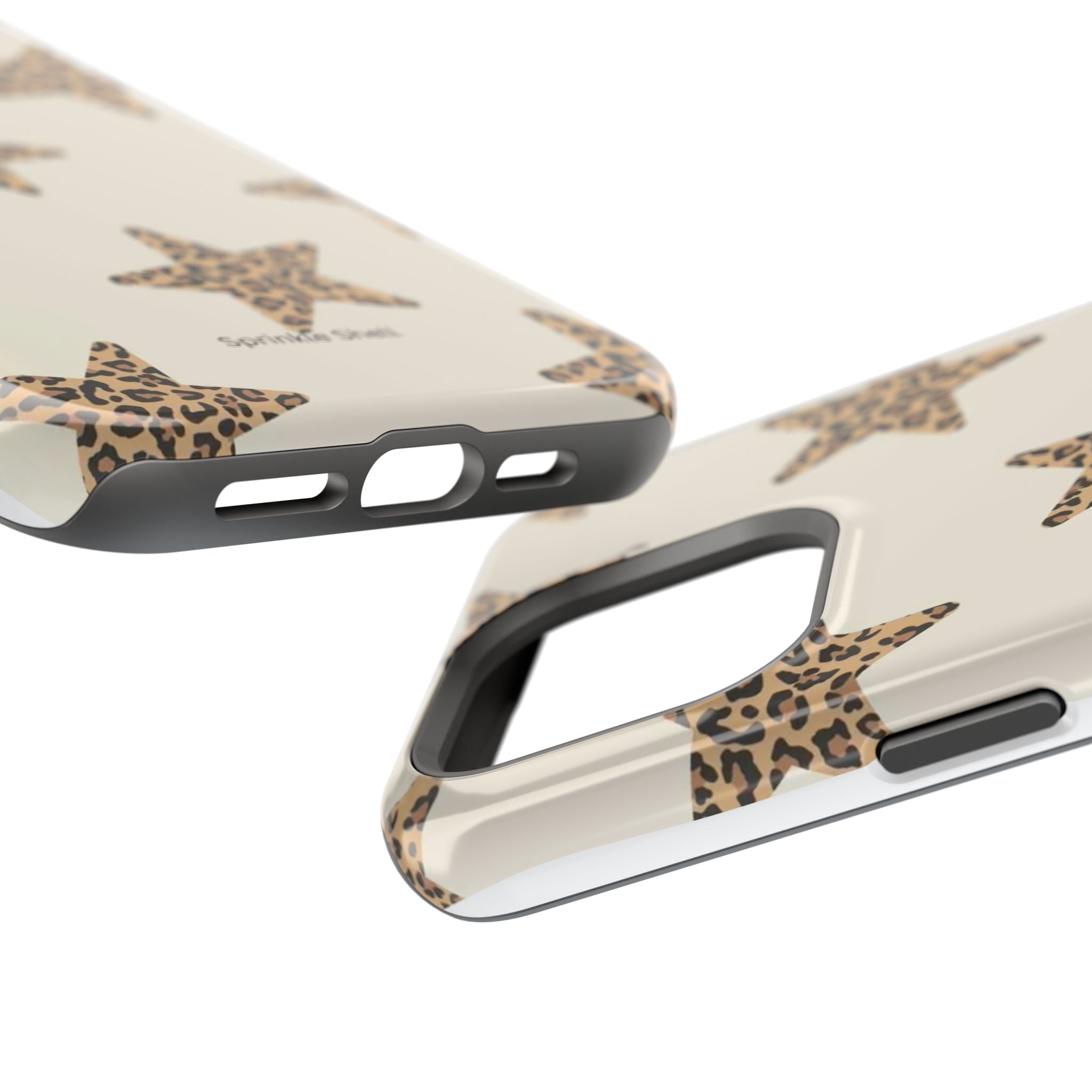 MagSafe Cheetah Print Stars iPhone Case