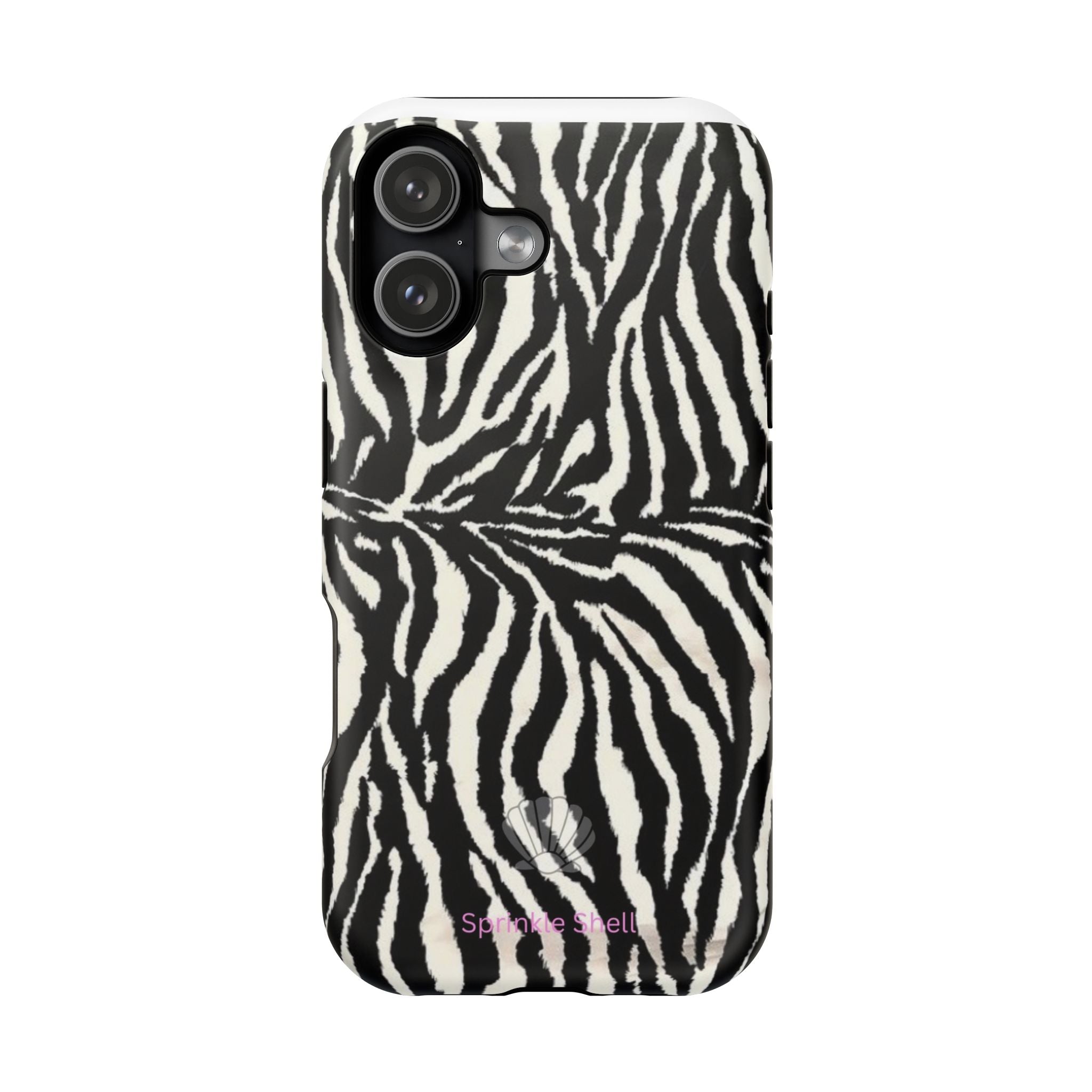 MagSafe black zebra print case