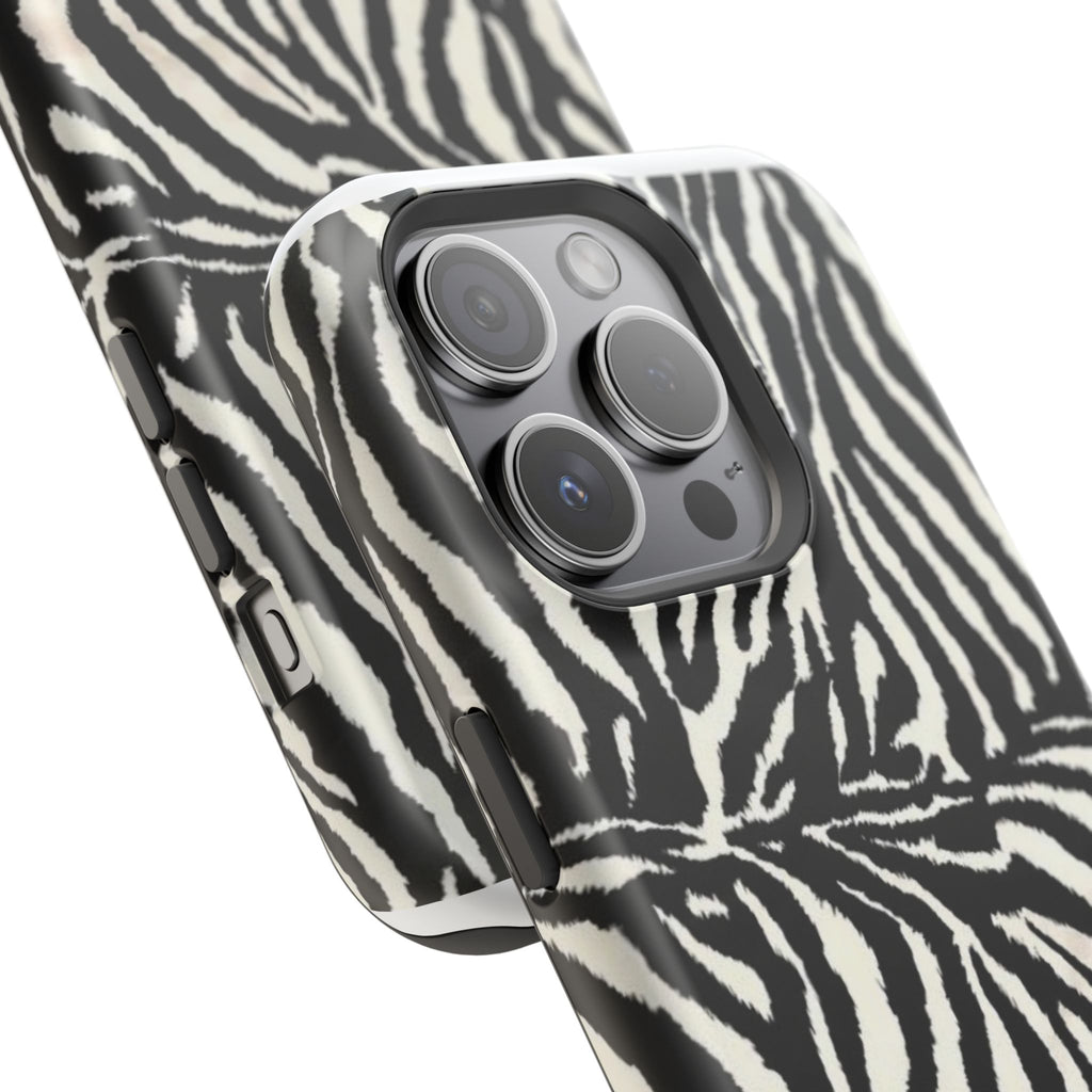 MagSafe black zebra print case