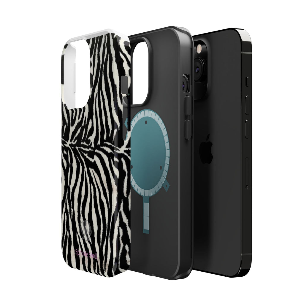 MagSafe black zebra print case