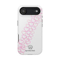 MagSafe pink hearts phone case