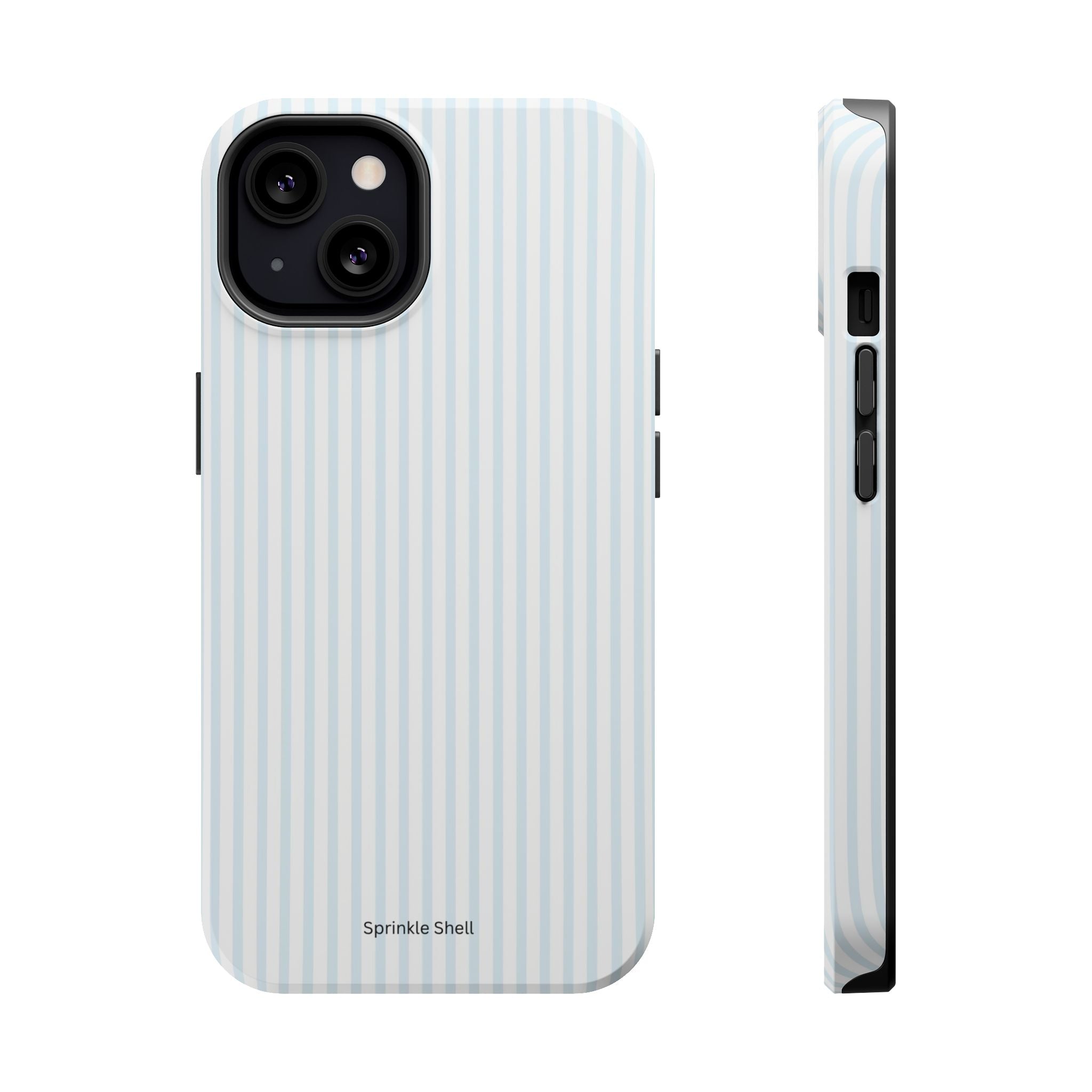 MagSafe light blue stripes iphone case
