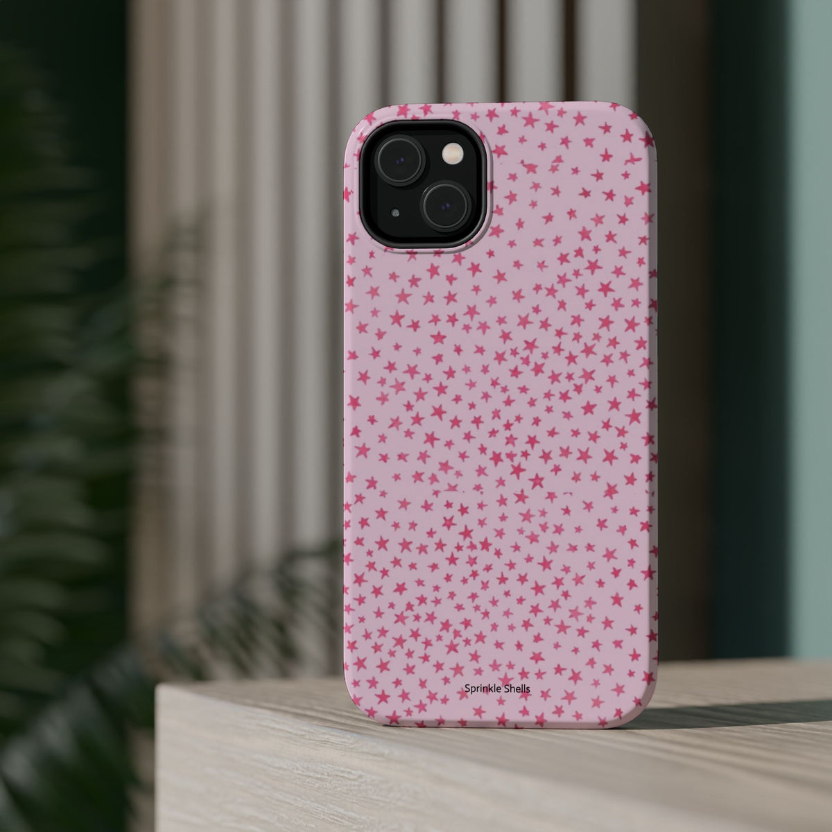 MagSafe mini pink stars case
