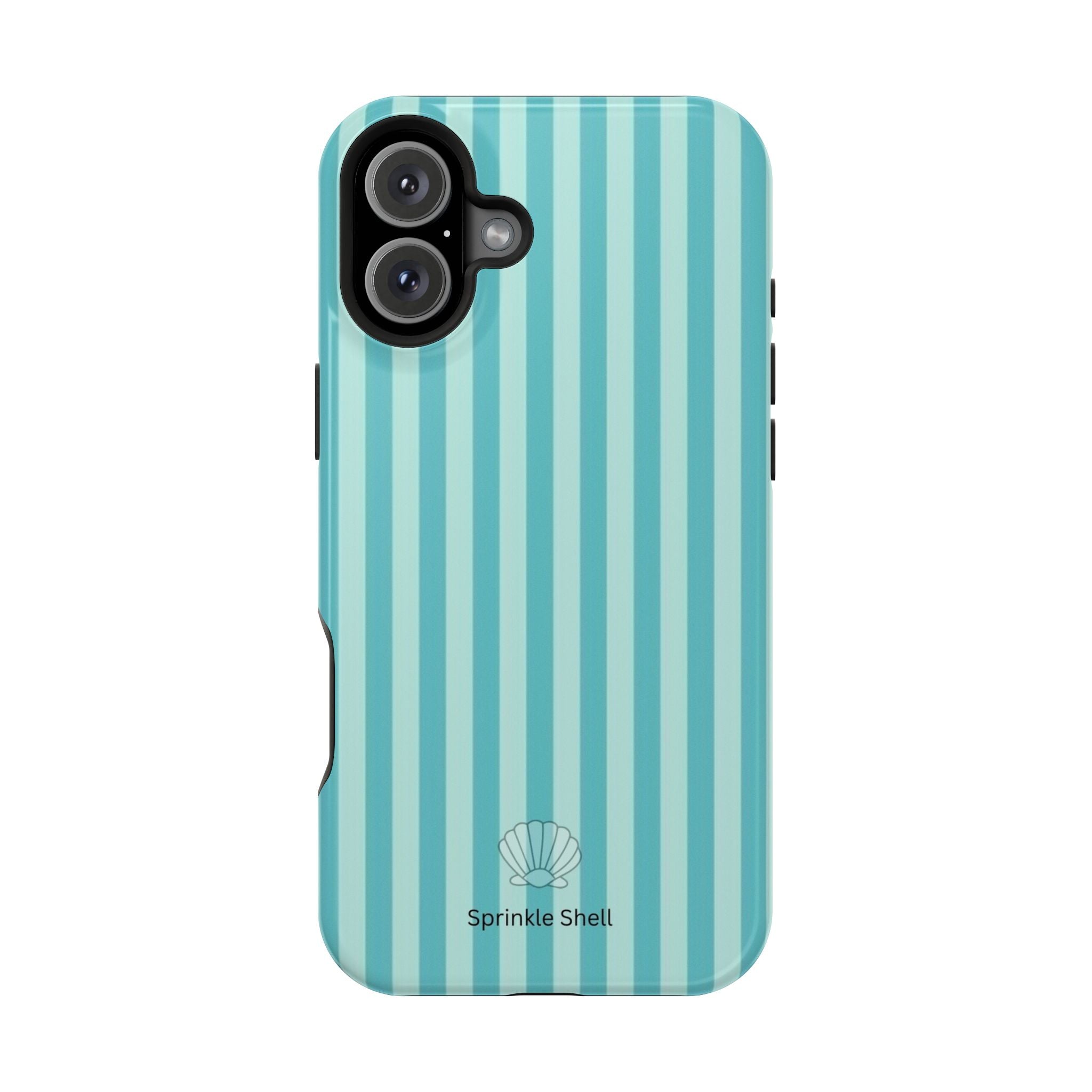 MagSafe teal striped case