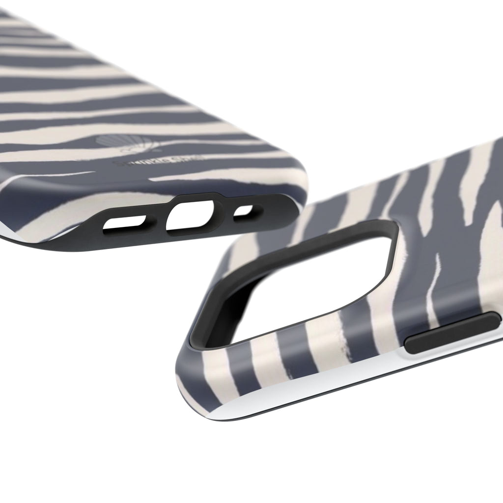 MagSafe Blue zebra print case
