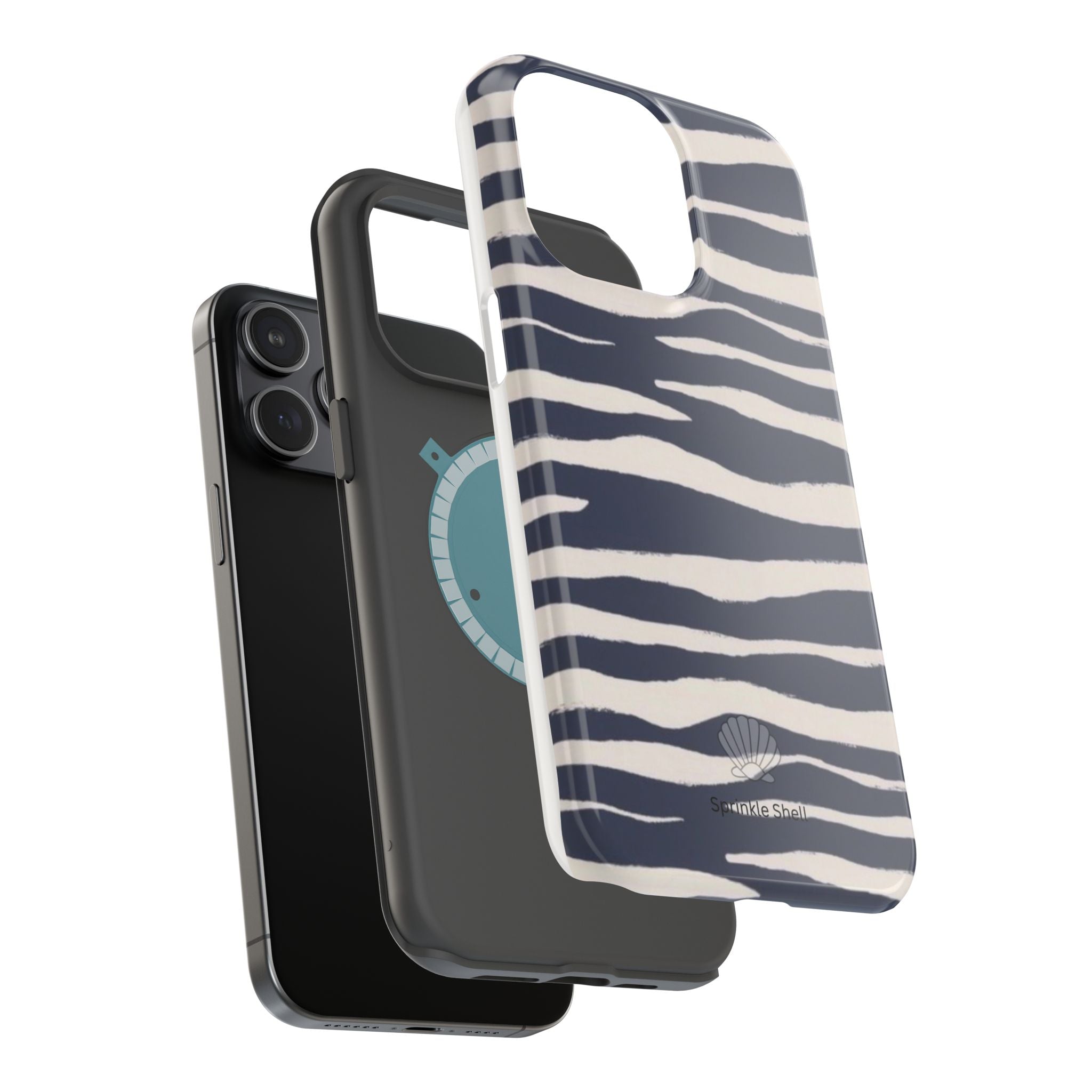MagSafe Blue zebra print case