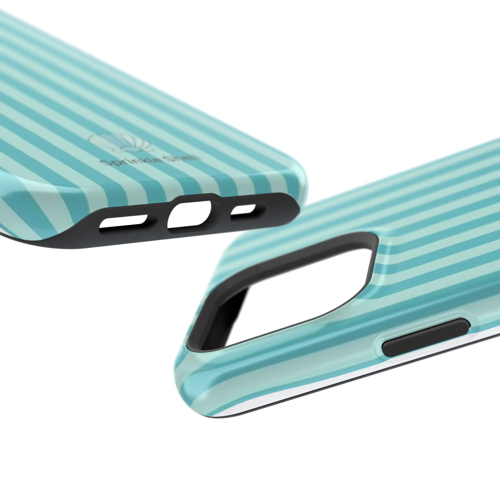 MagSafe teal striped case