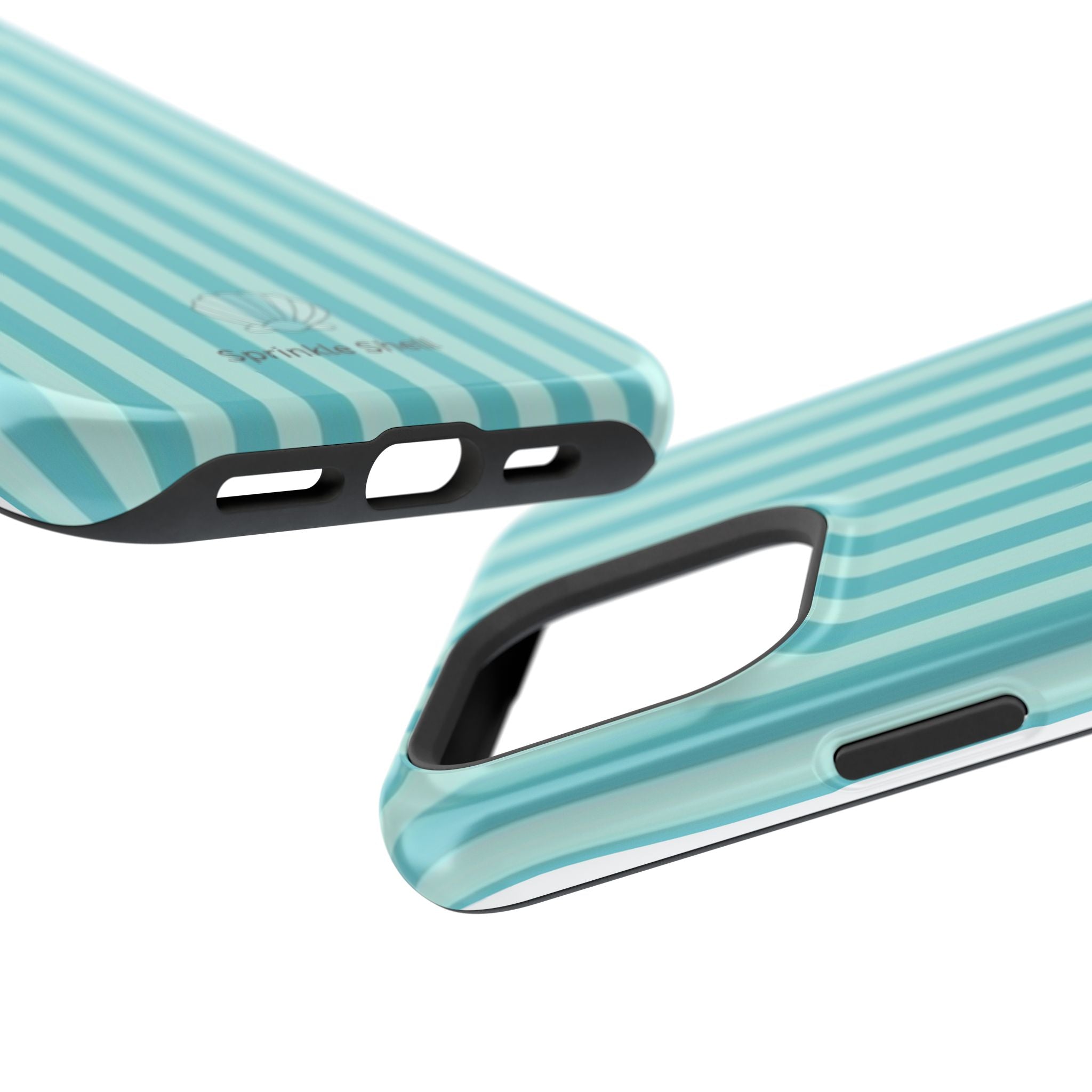 MagSafe teal striped case
