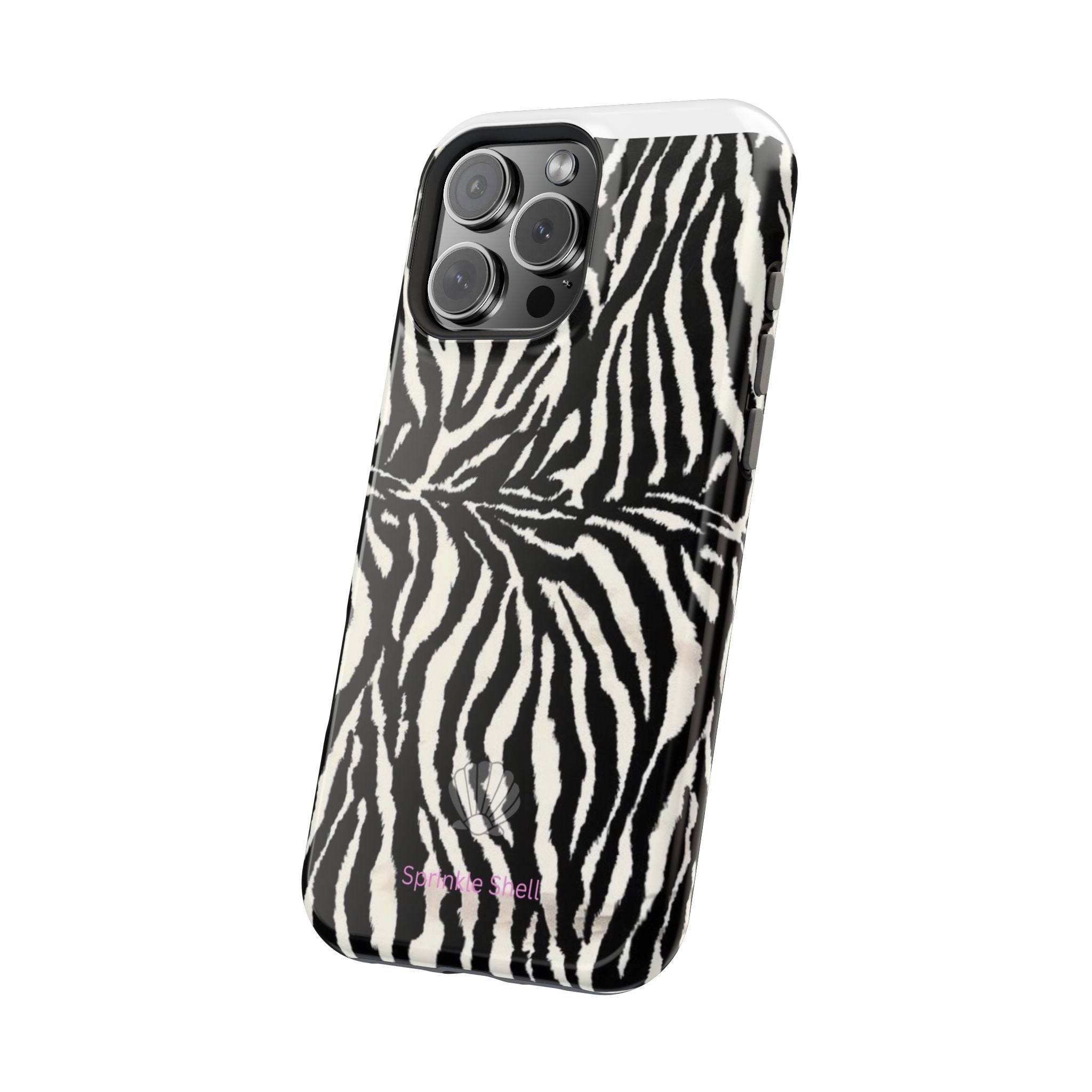 MagSafe black zebra print case