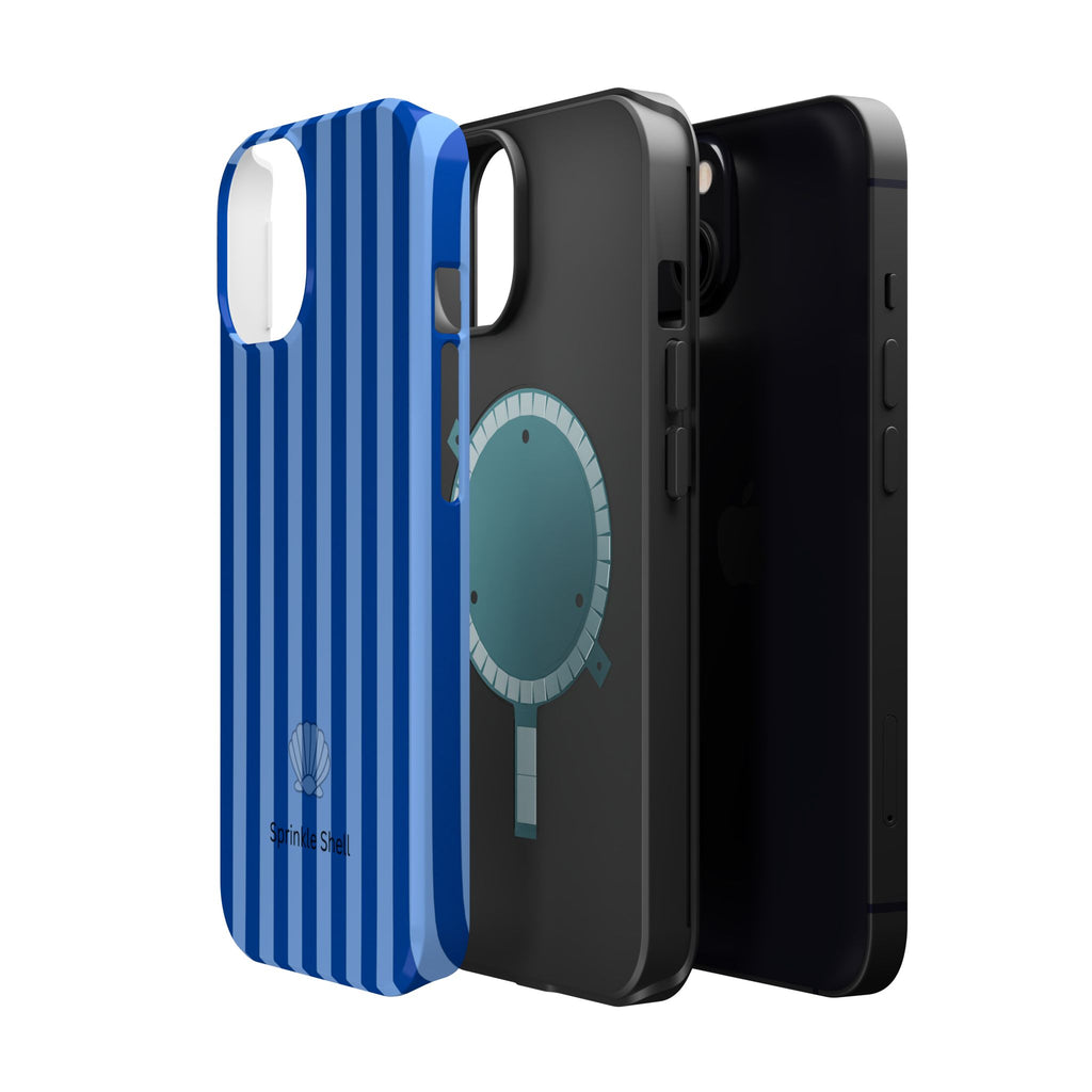 MagSafe blue striped case