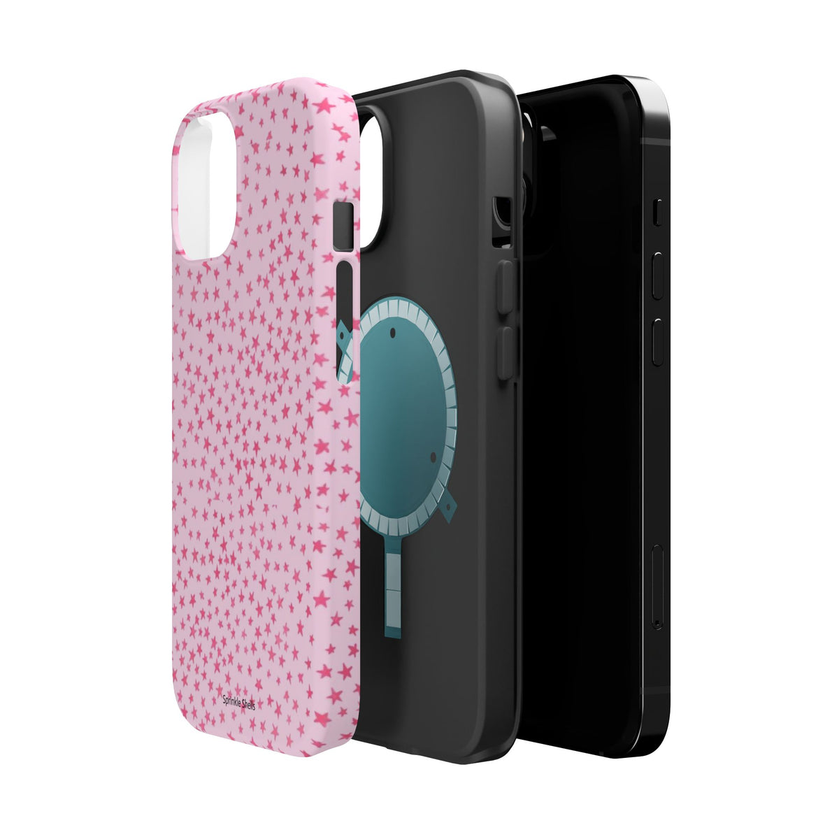 MagSafe mini pink stars case