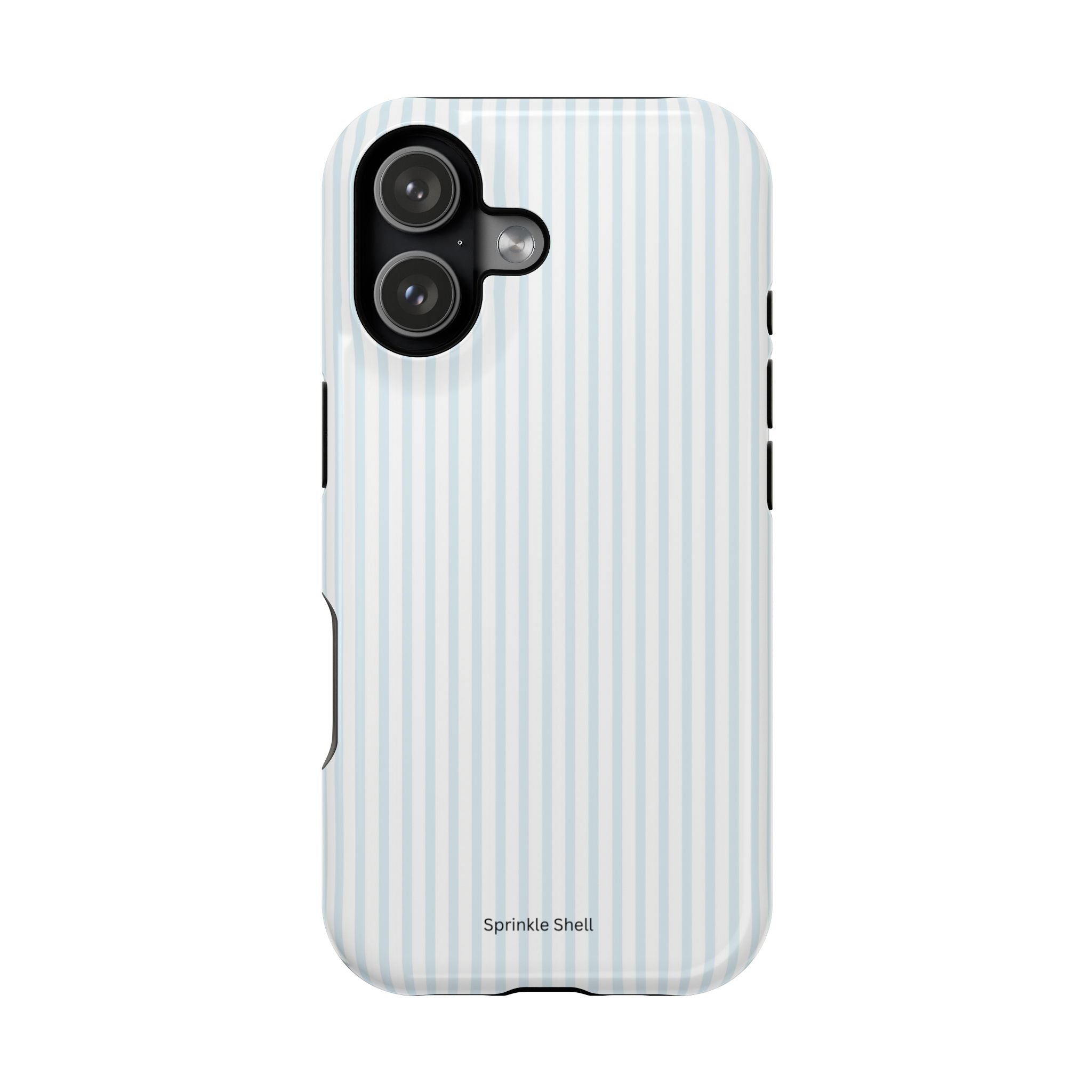 MagSafe light blue stripes iphone case