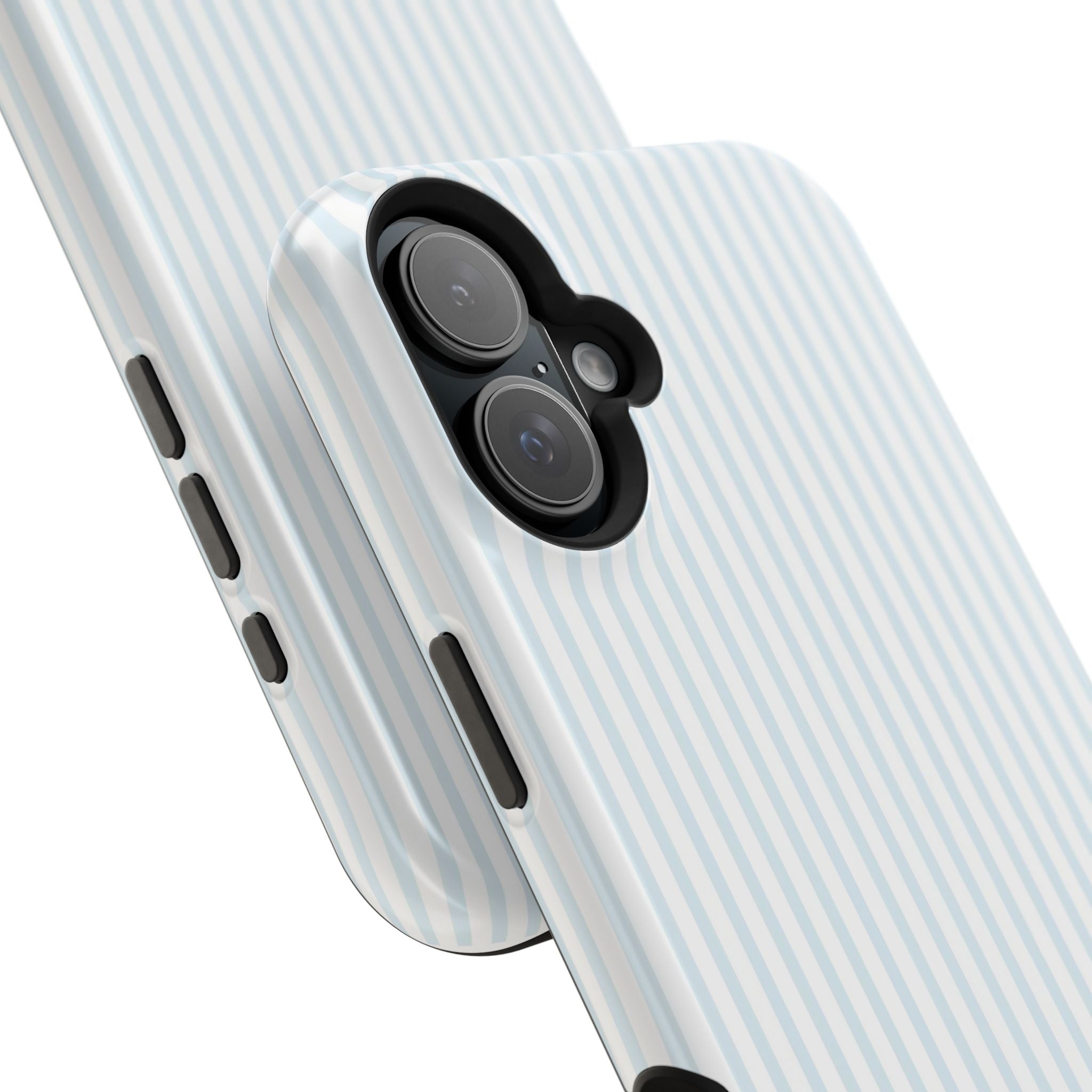 MagSafe light blue stripes iphone case