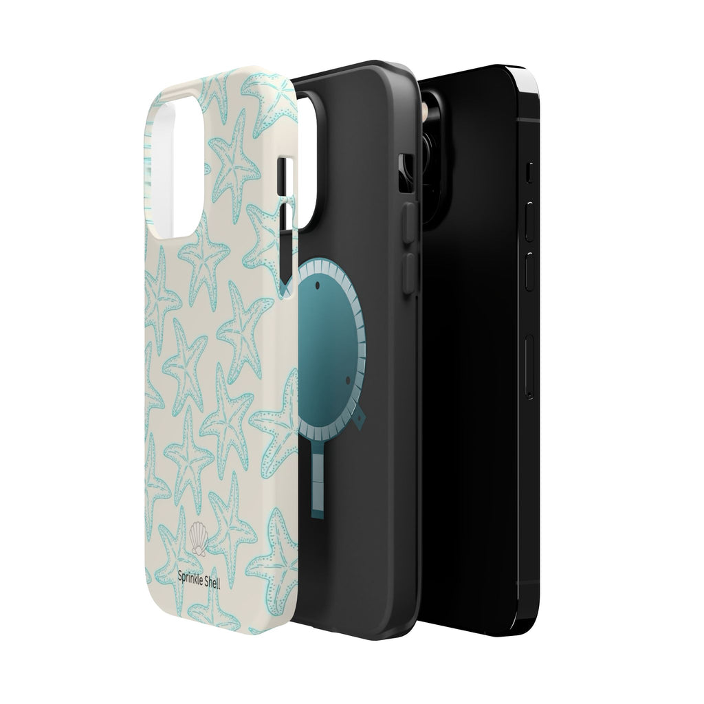 MagSafe teal starfish case
