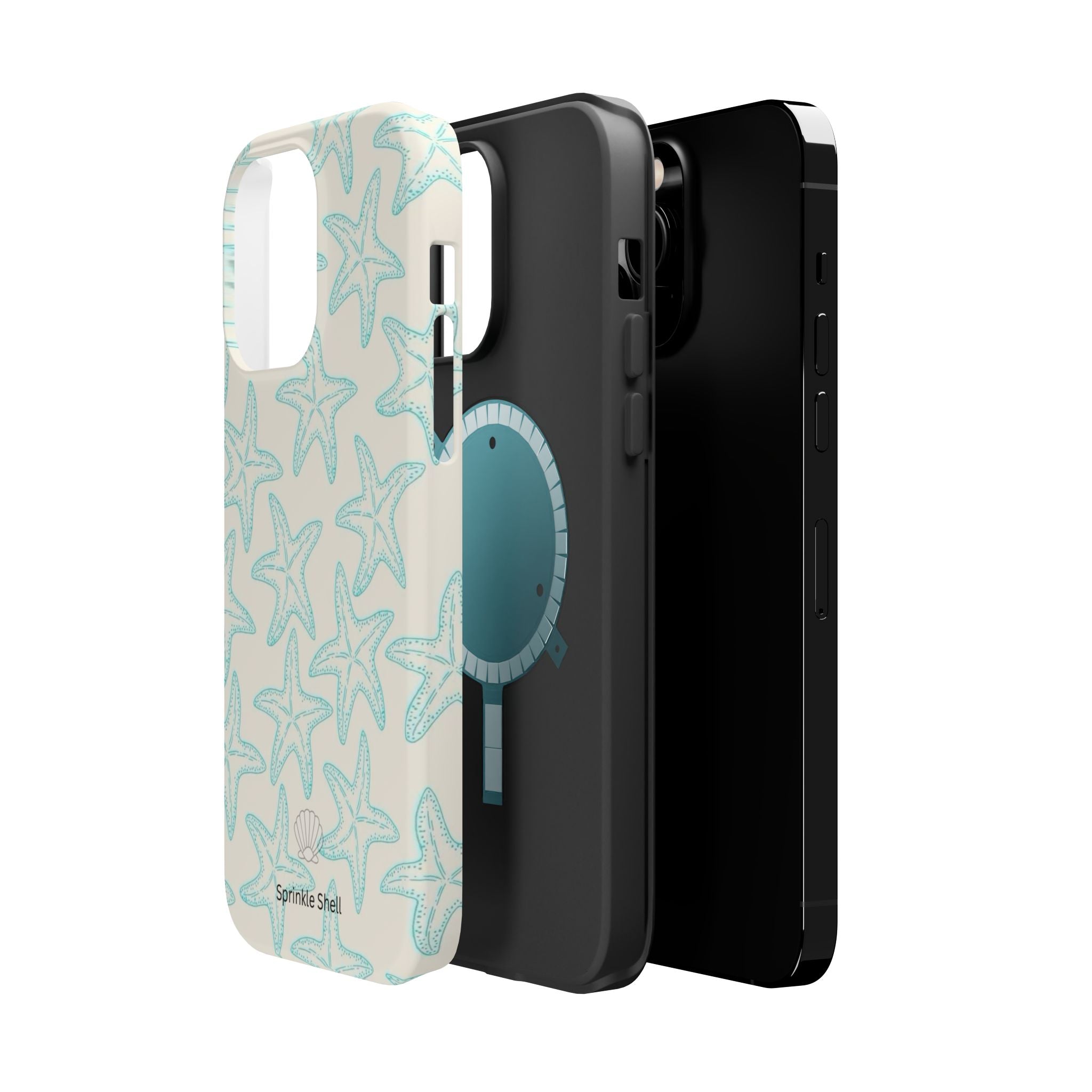 MagSafe teal starfish case