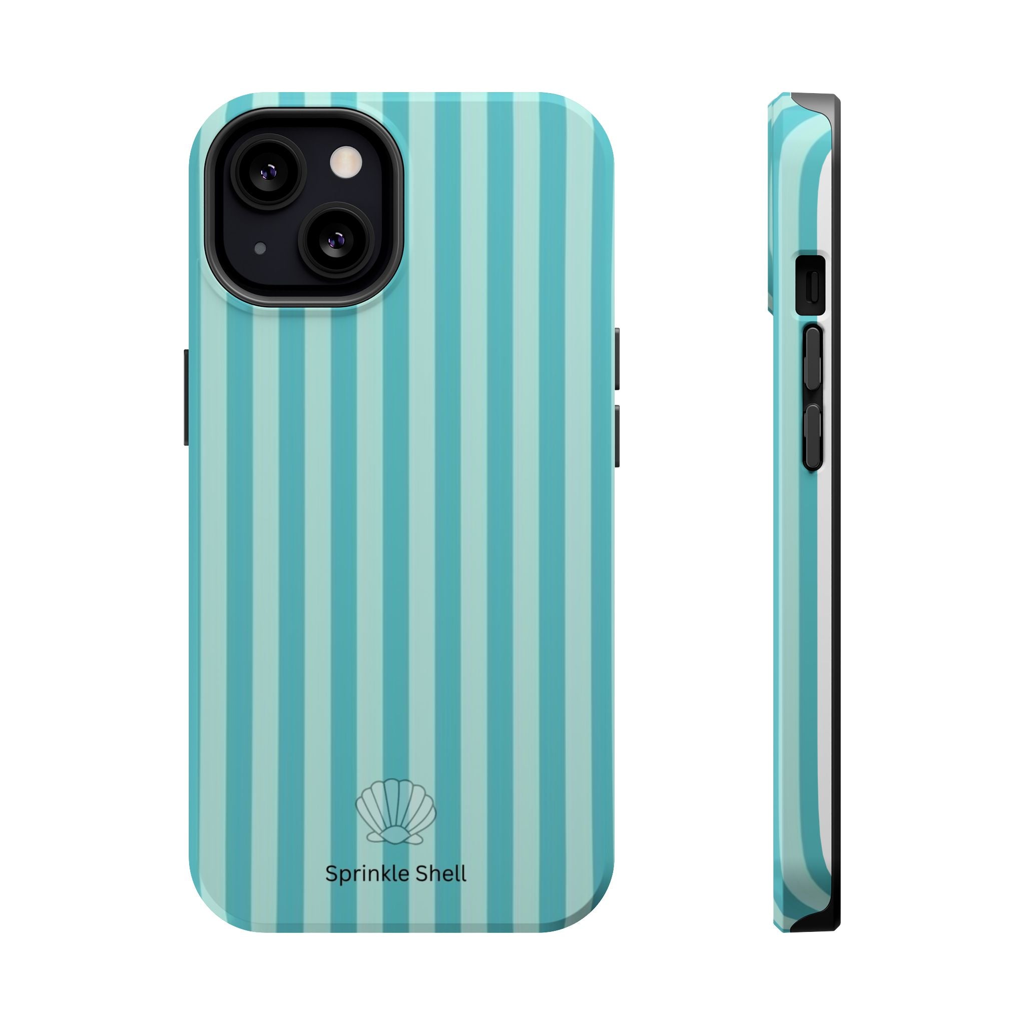 MagSafe teal striped case