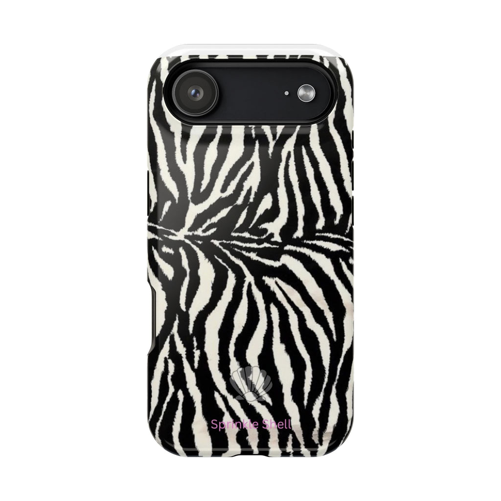 MagSafe black zebra print case