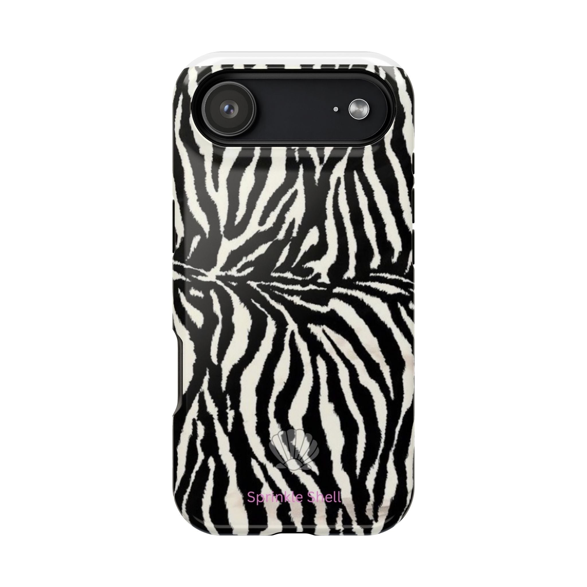 MagSafe black zebra print case