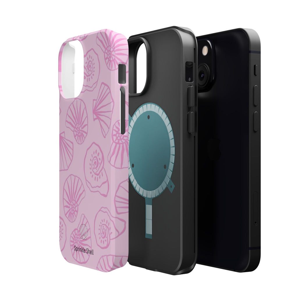 MagSafe pink shells case