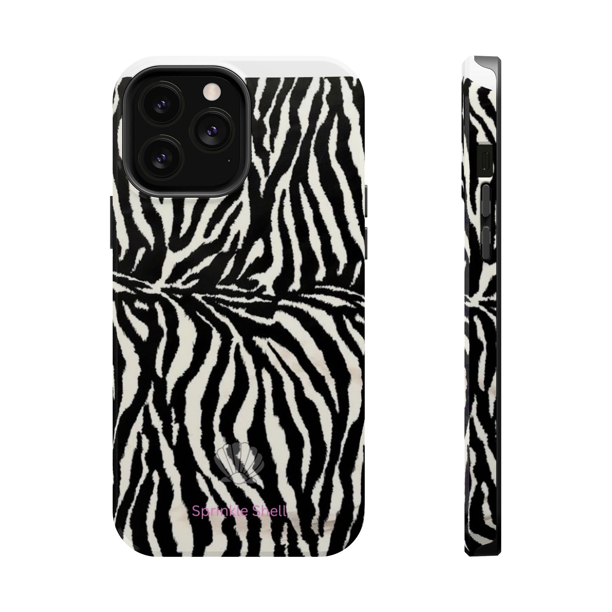 MagSafe black zebra print case