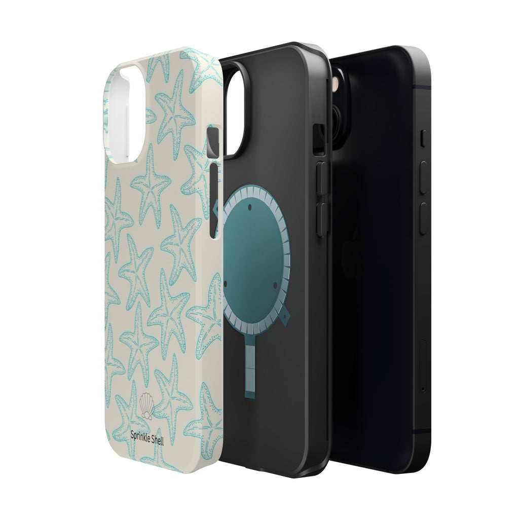 MagSafe teal starfish case