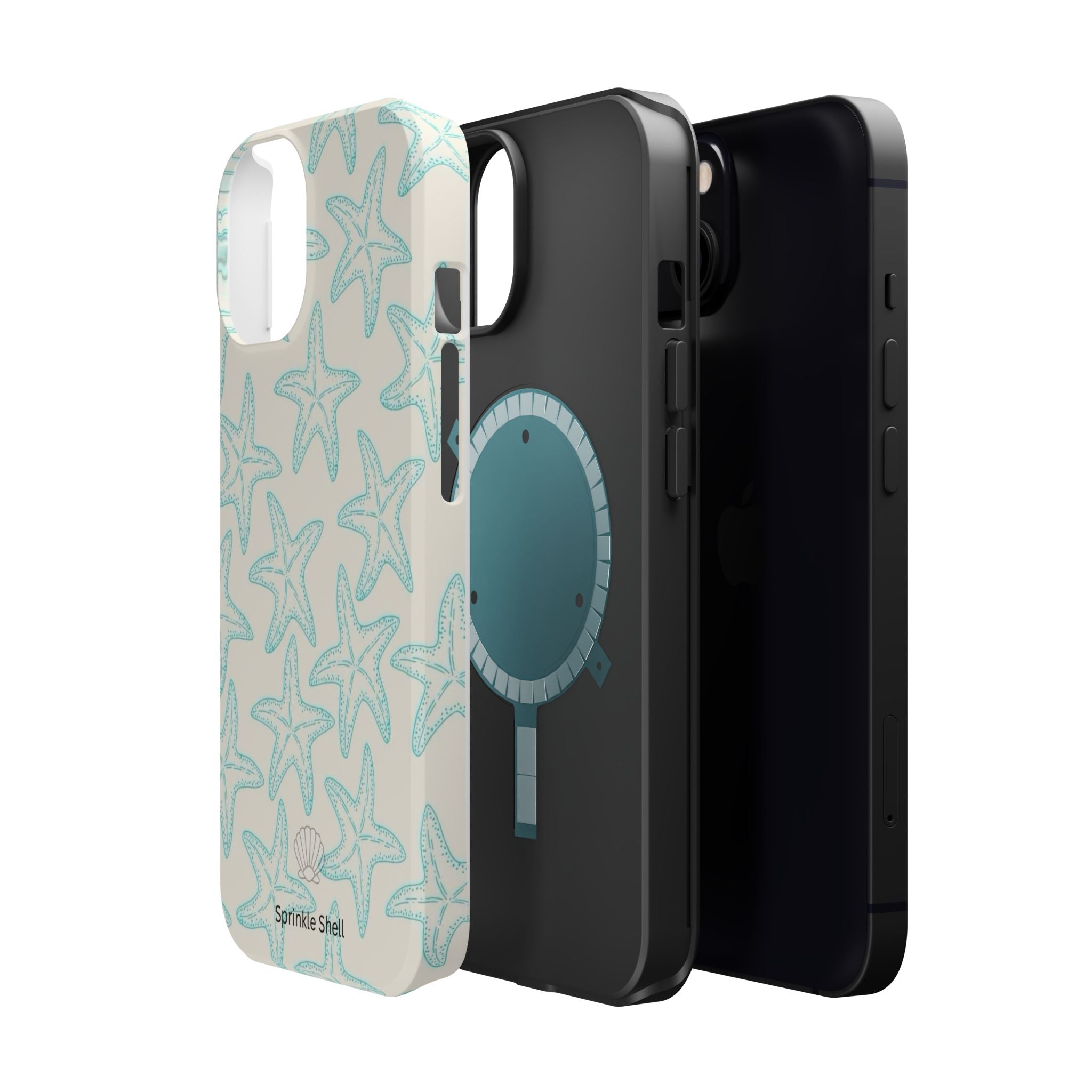 MagSafe teal starfish case