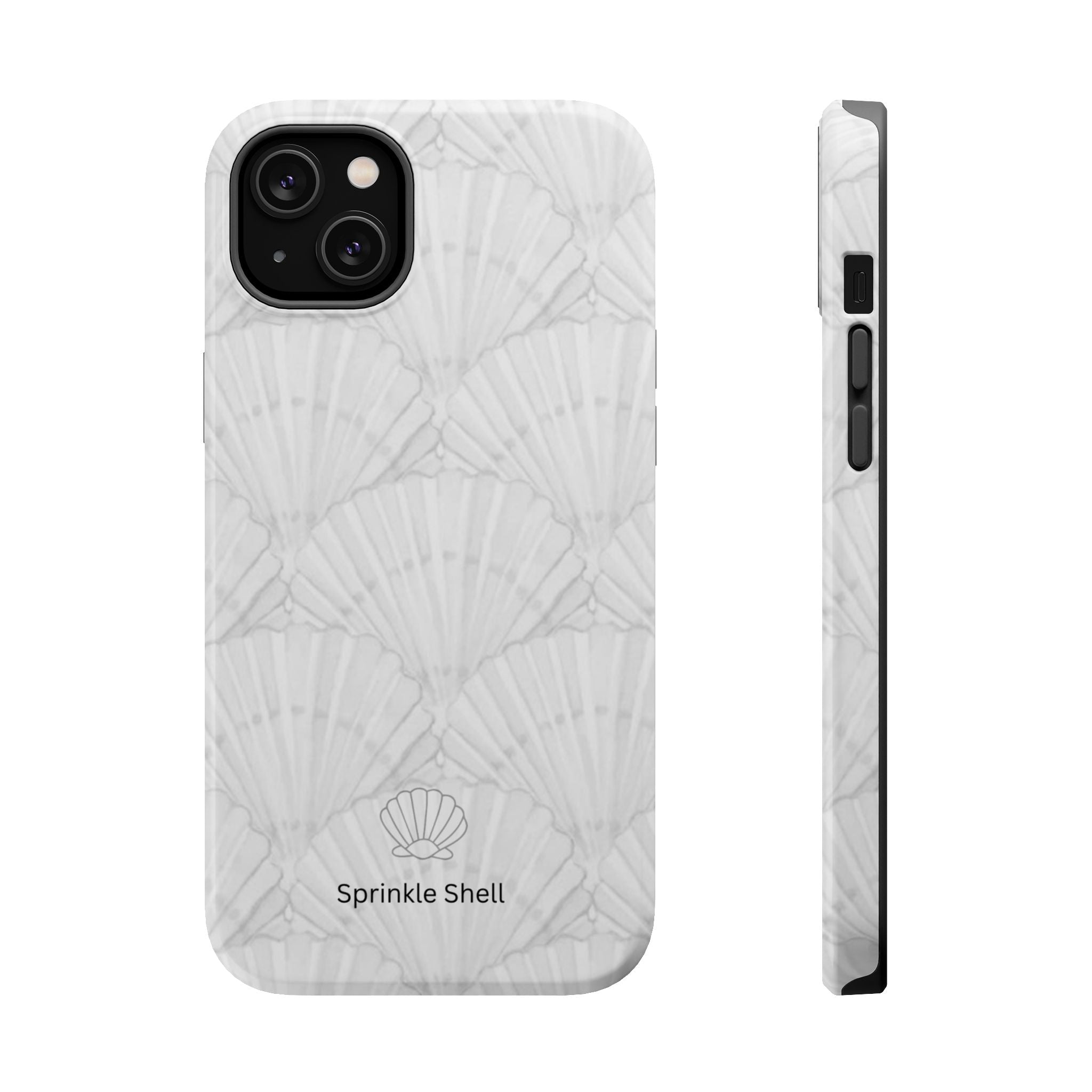 Shell-Pattern Magnetic Impact Phone Case — Protective Modular iPhone Cover