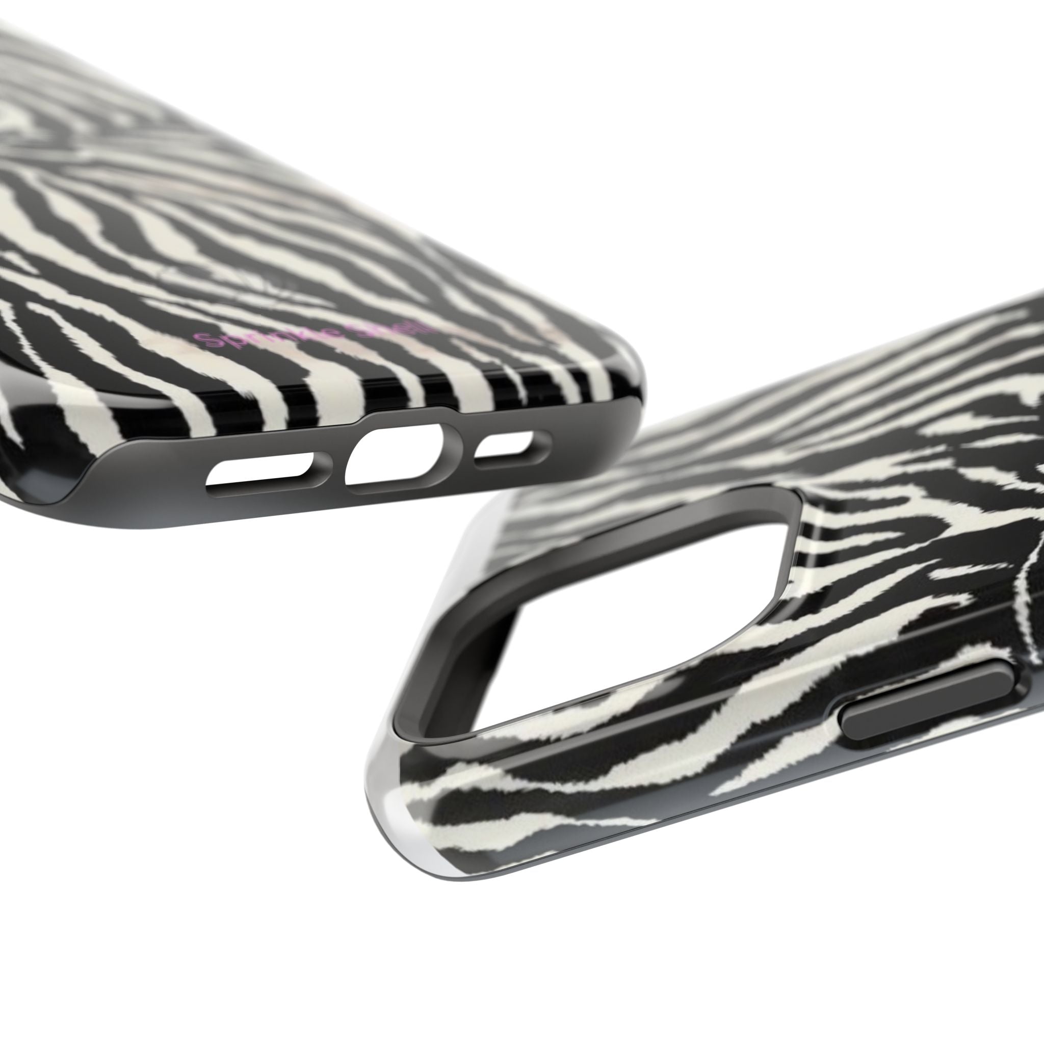 MagSafe black zebra print case