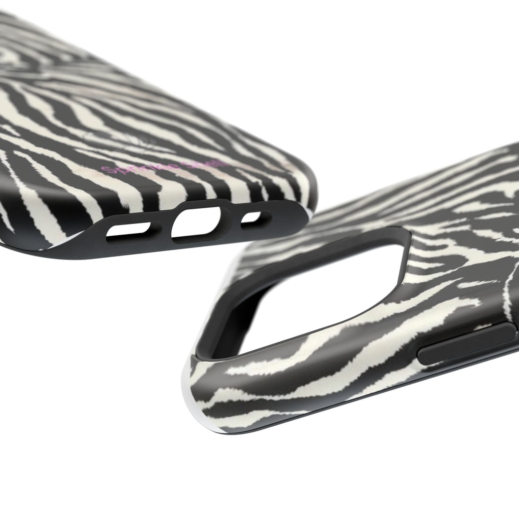 MagSafe black zebra print case