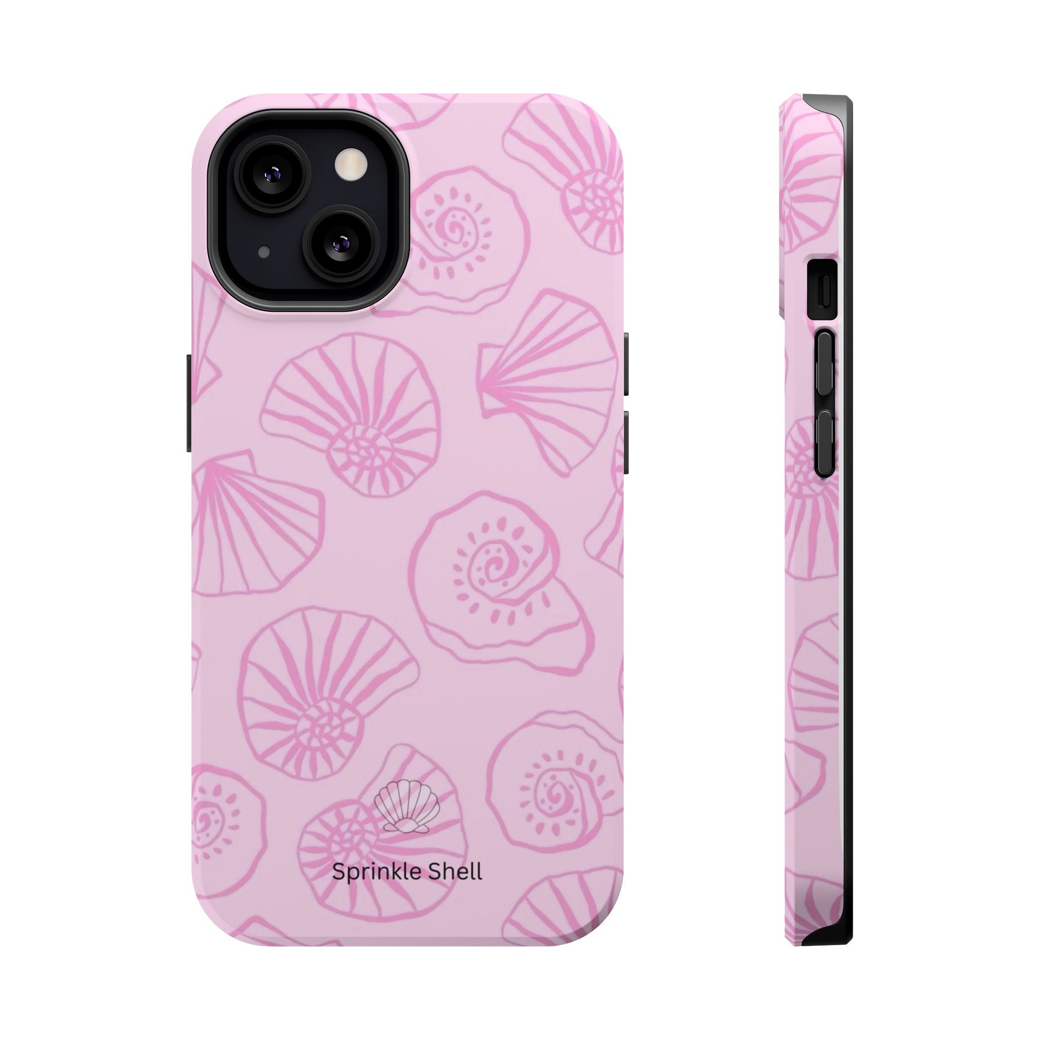 MagSafe pink shells case