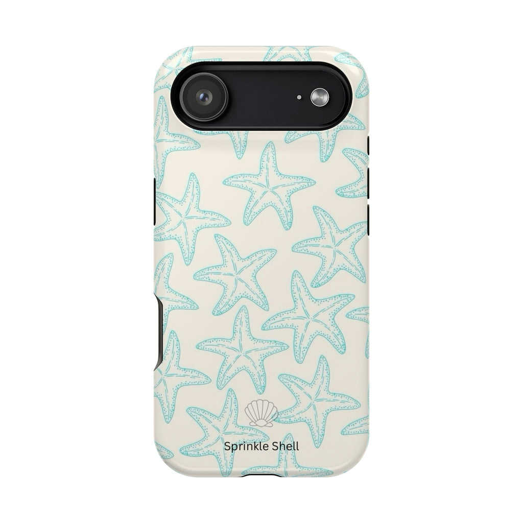 MagSafe teal starfish case