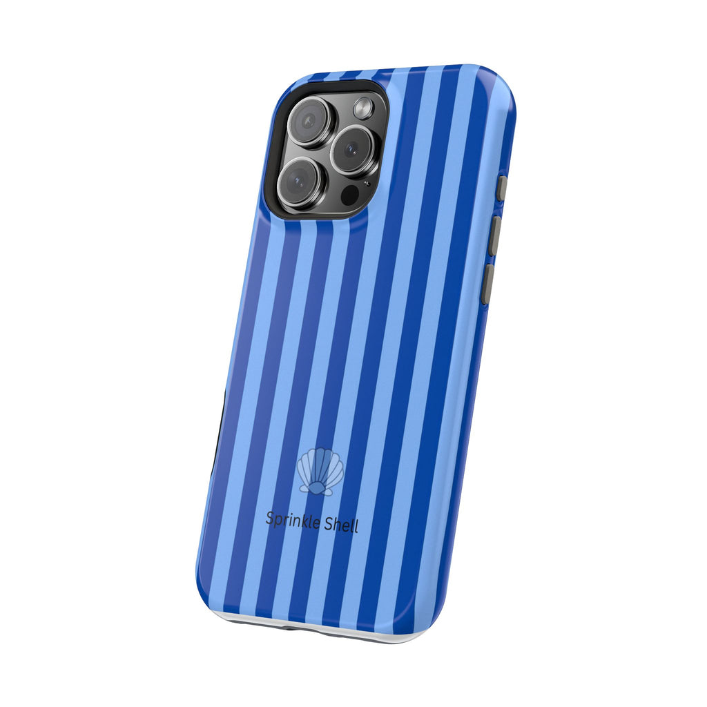 MagSafe blue striped case