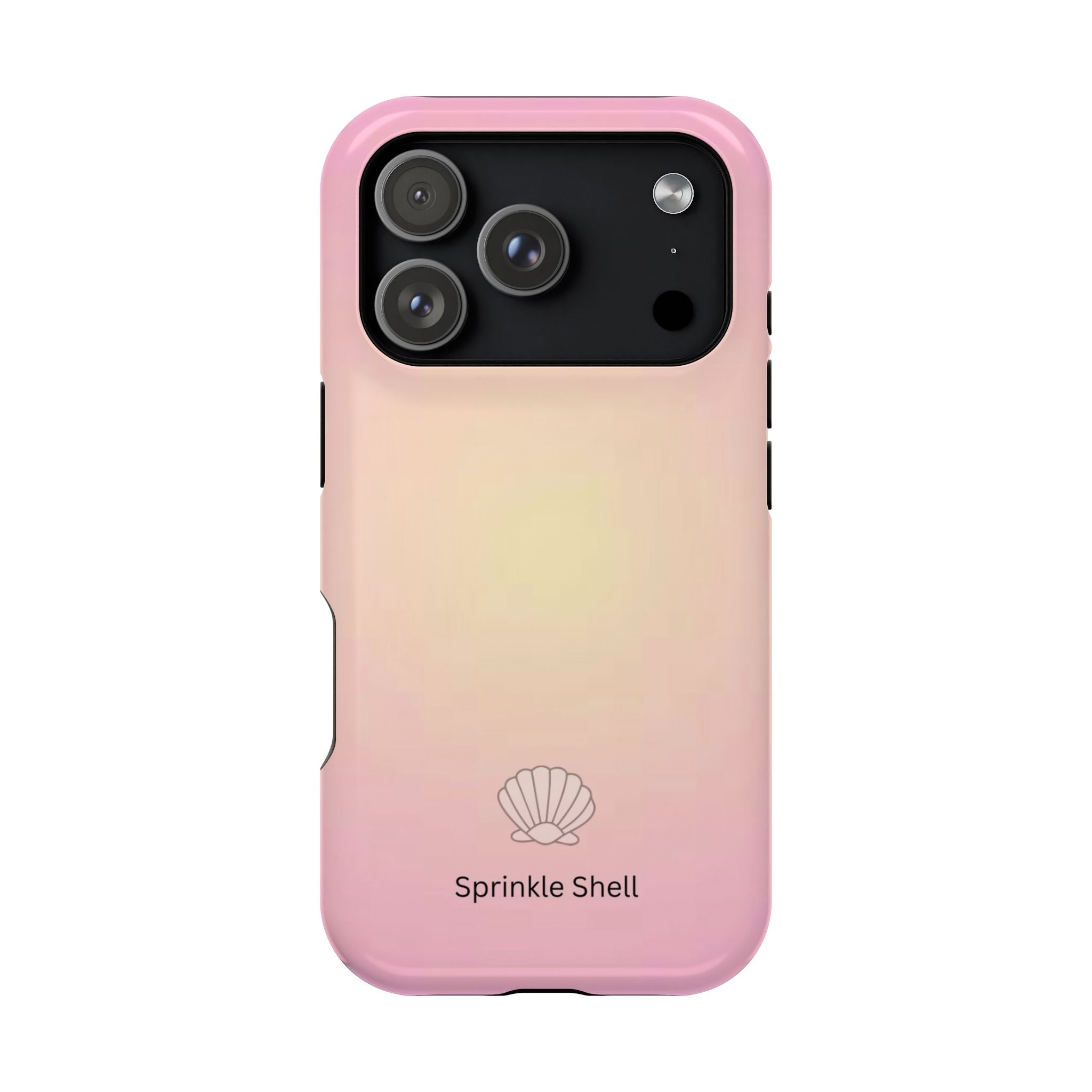 MagSafe light pink and yellow aura case