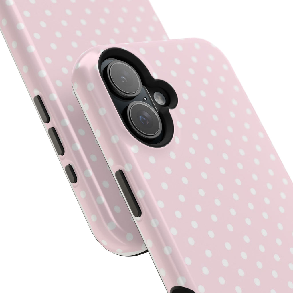MagSafe light pink polka dots case