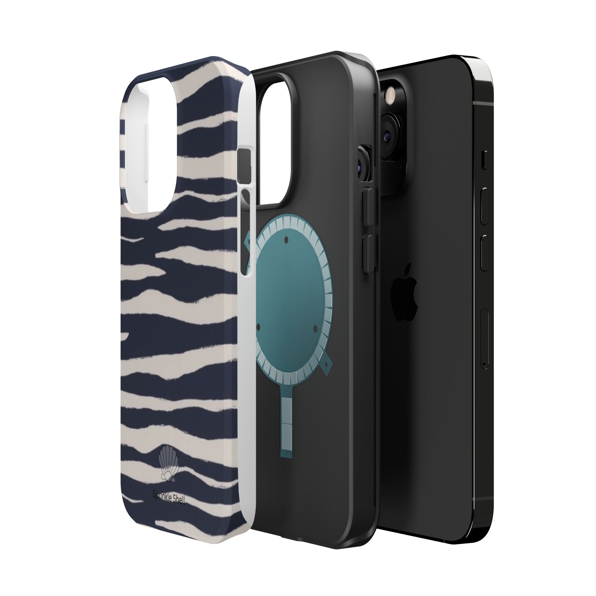 MagSafe Blue zebra print case