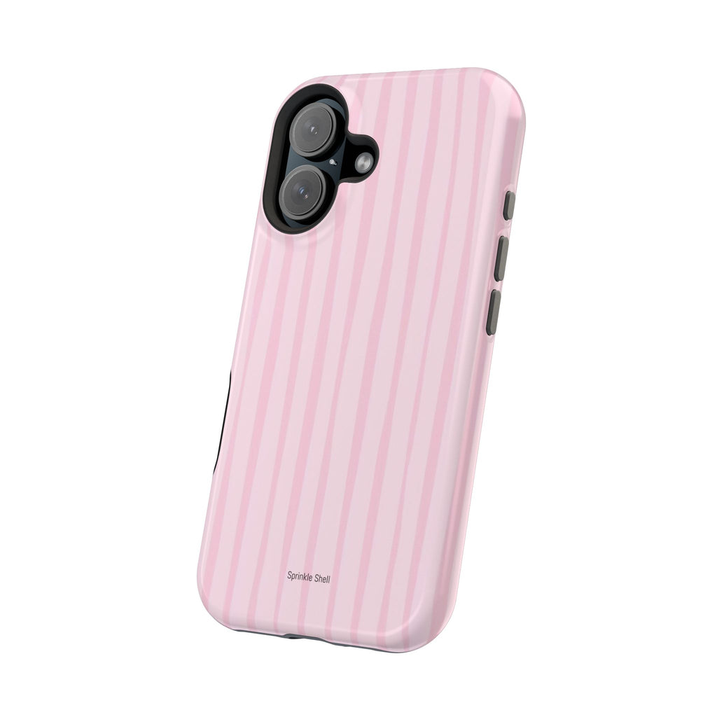MagSafe pink uneven lines case