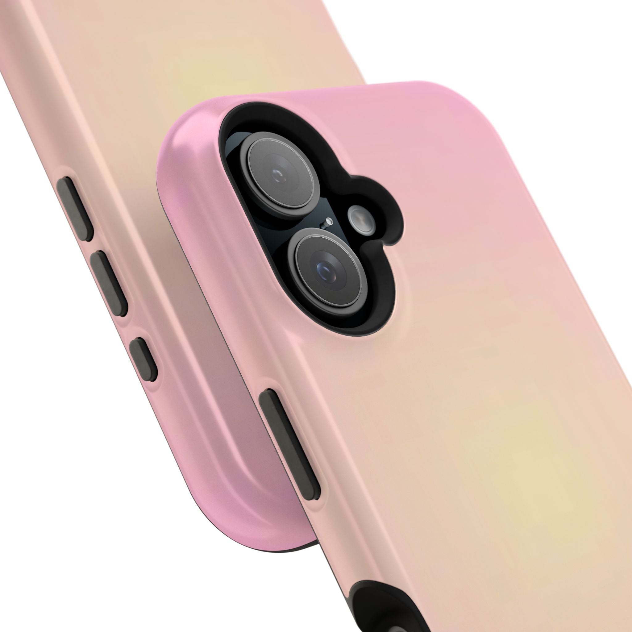 MagSafe light pink and yellow aura case