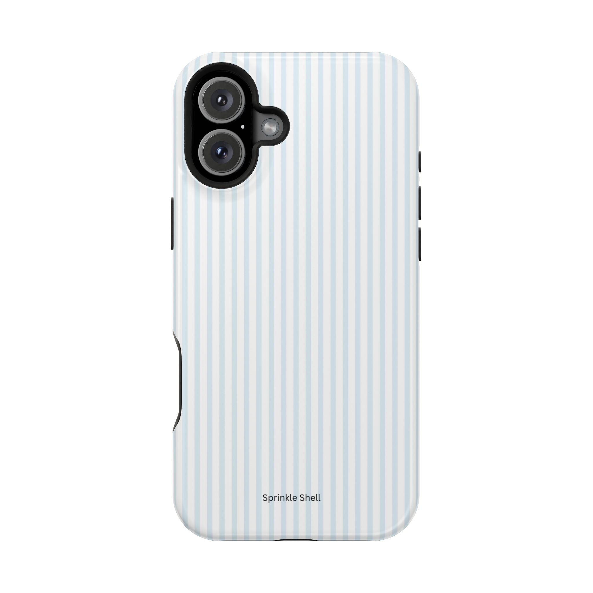 MagSafe light blue stripes iphone case