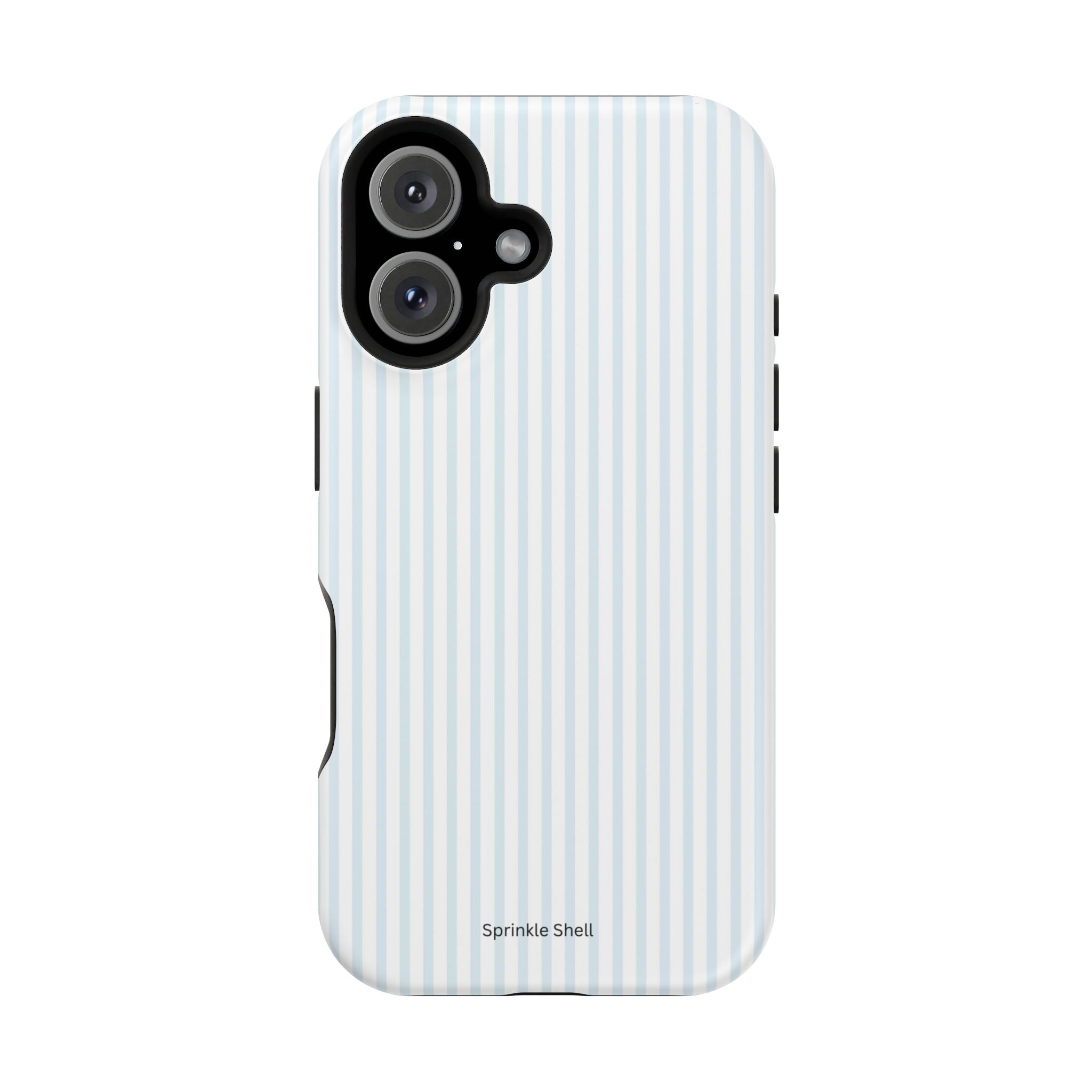 MagSafe light blue stripes iphone case