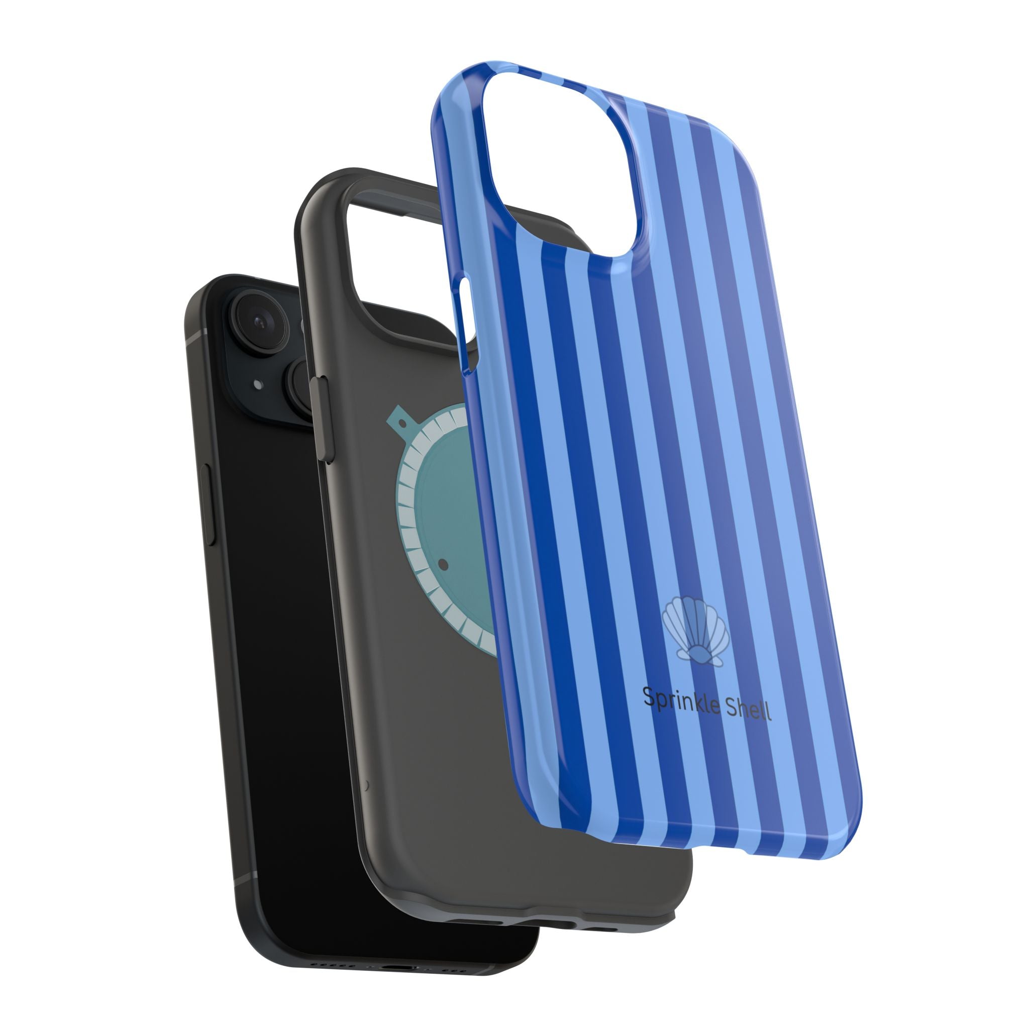 MagSafe blue striped case