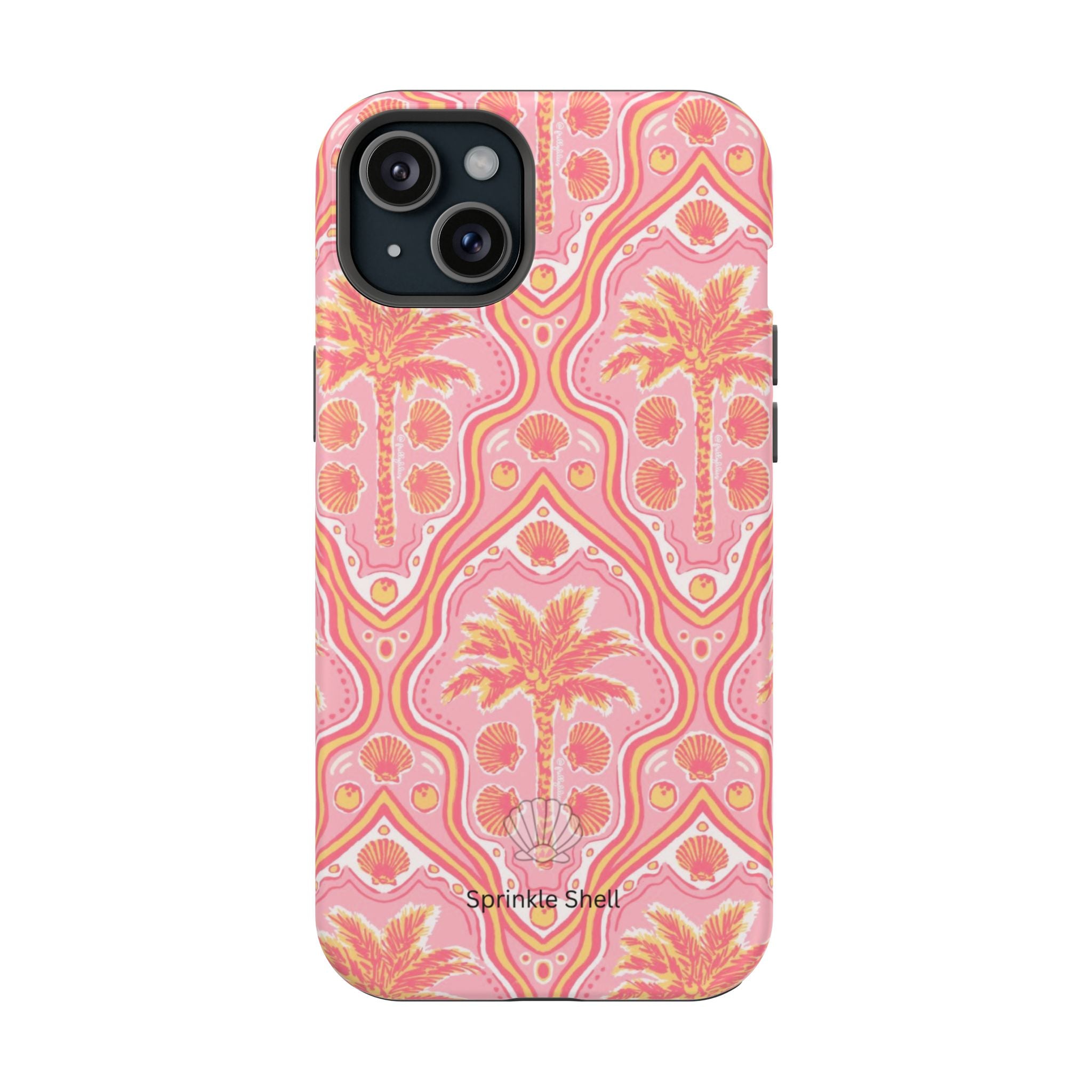MagSafe pink pink summer palm tree case