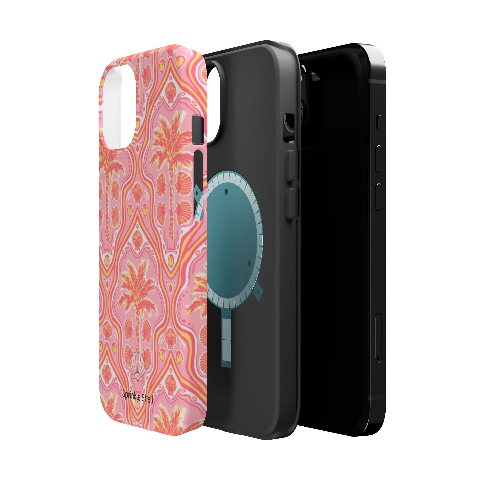 MagSafe pink pink summer palm tree case