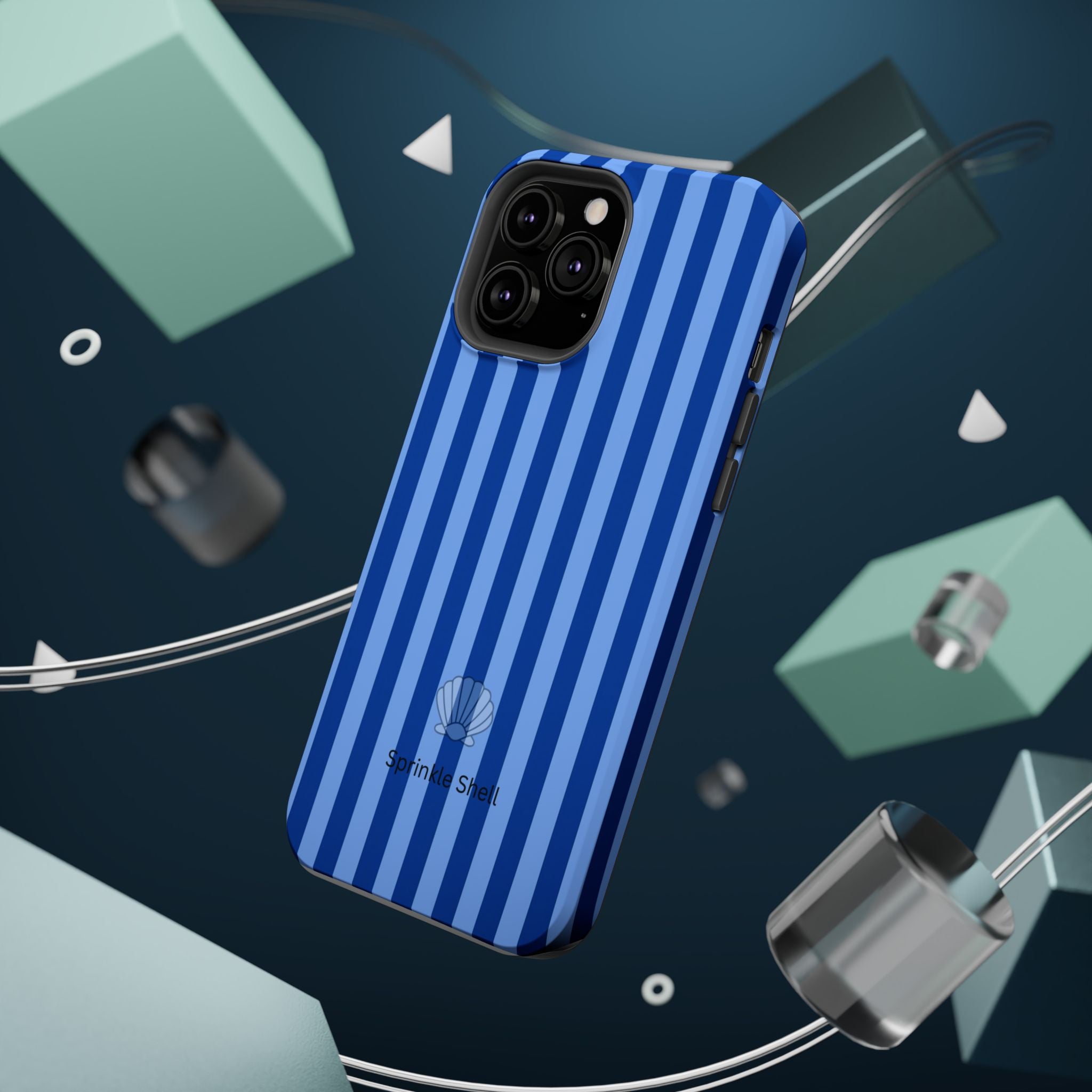 MagSafe blue striped case