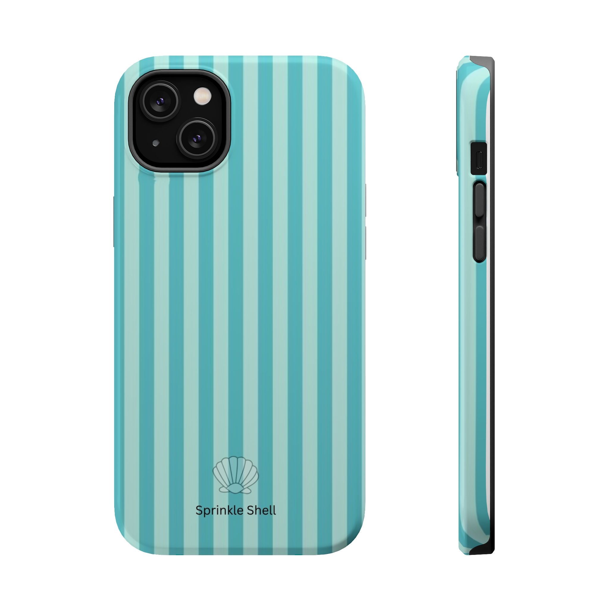 MagSafe teal striped case