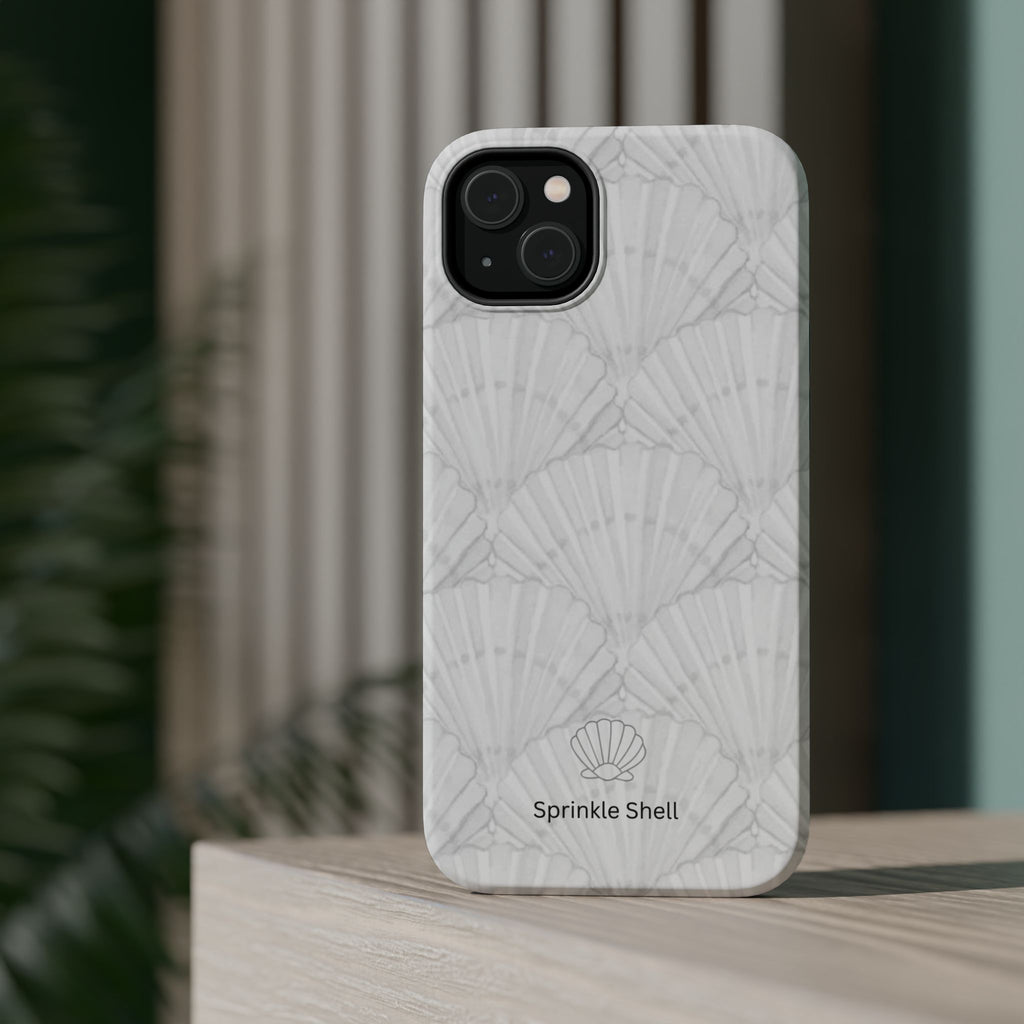 Shell-Pattern Magnetic Impact Phone Case — Protective Modular iPhone Cover
